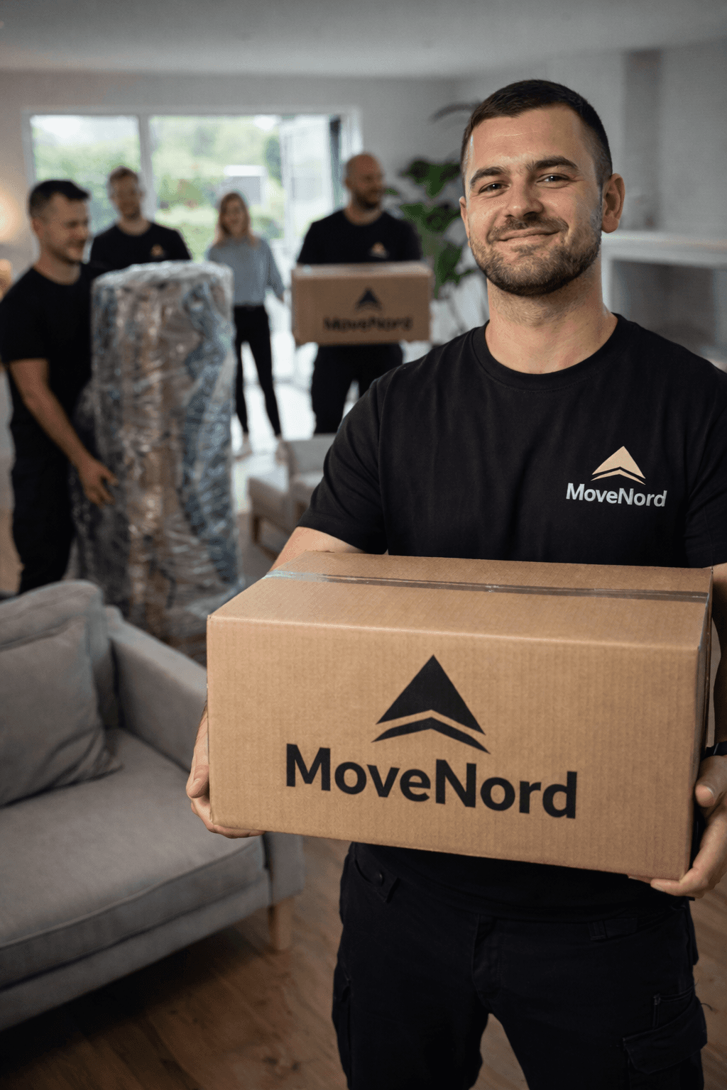 Concetrated triathlete grayscale