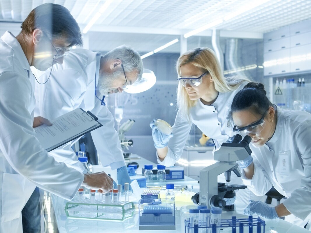 medical research team making advancements on a weight management drug