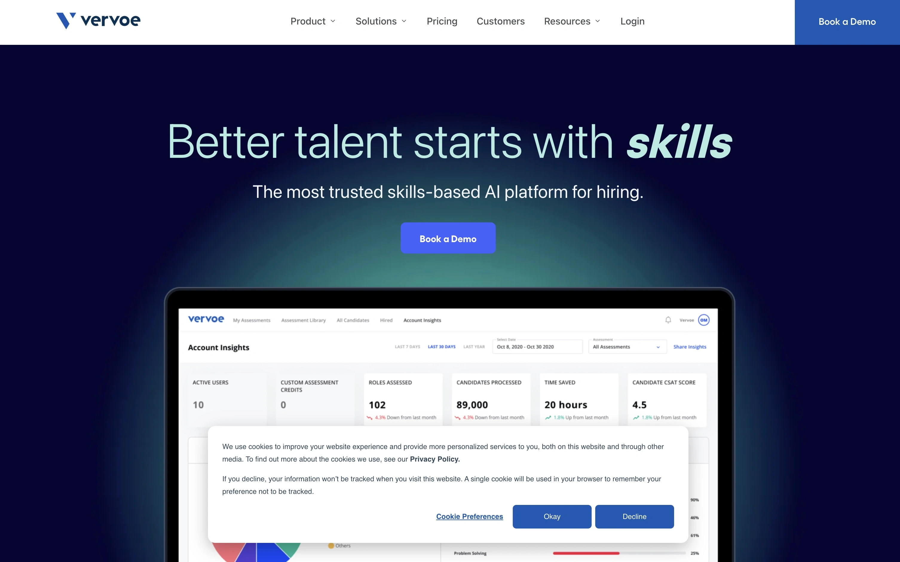Vervoe Homepage