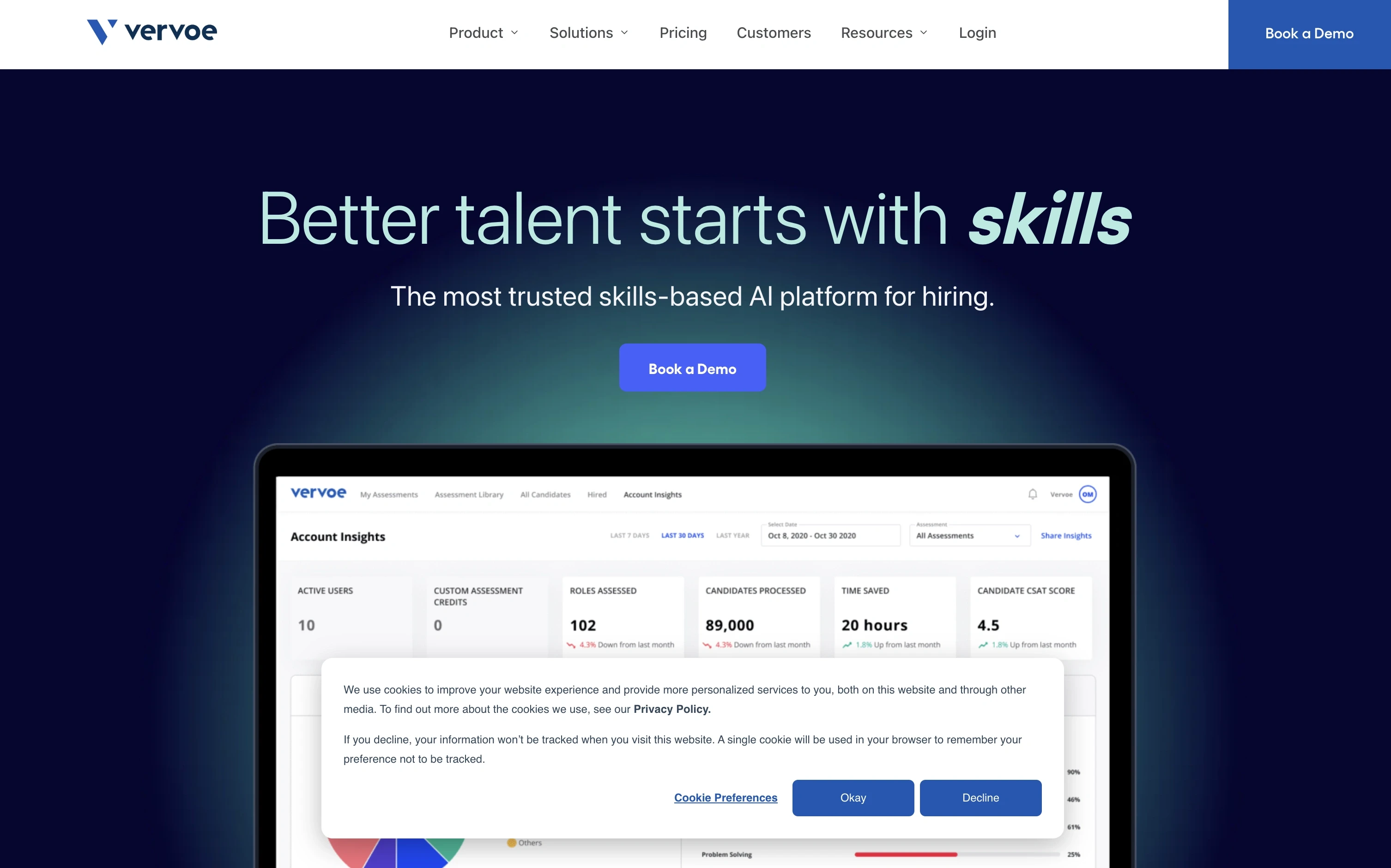 Vervoe Homepage