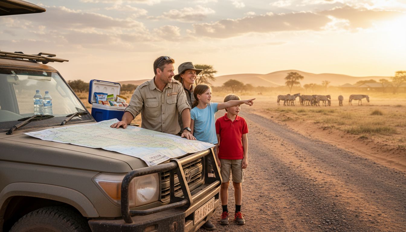 Family planning self-drive safari route