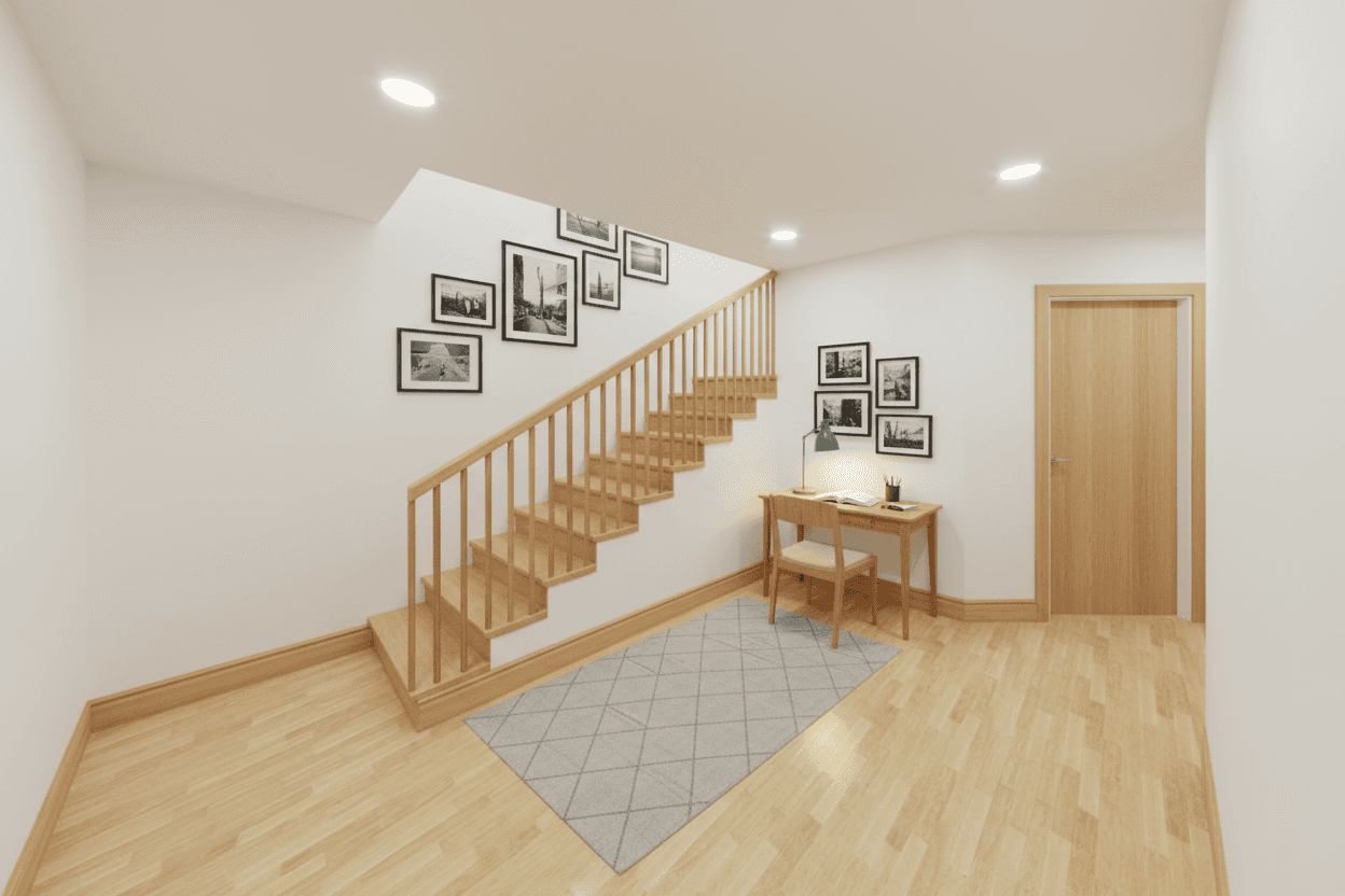 minimalist-remodeling-wayland-ma-modern-interior-design-mava-light color-basement-wooden-stair