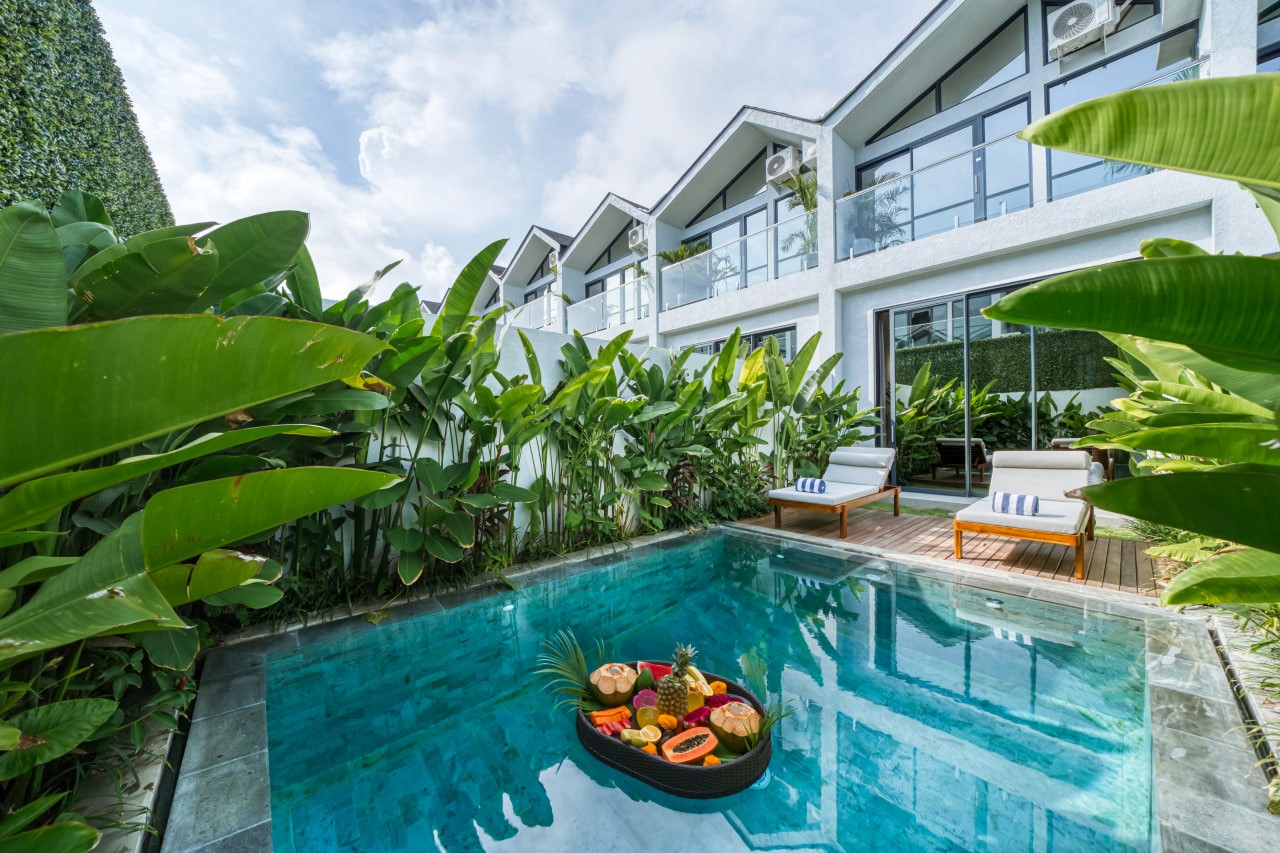 2-bedroom villas in a gated complex in Bukit near Melasti Beach