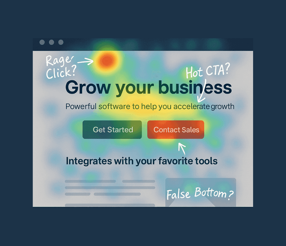 Website Heatmap Patterns
