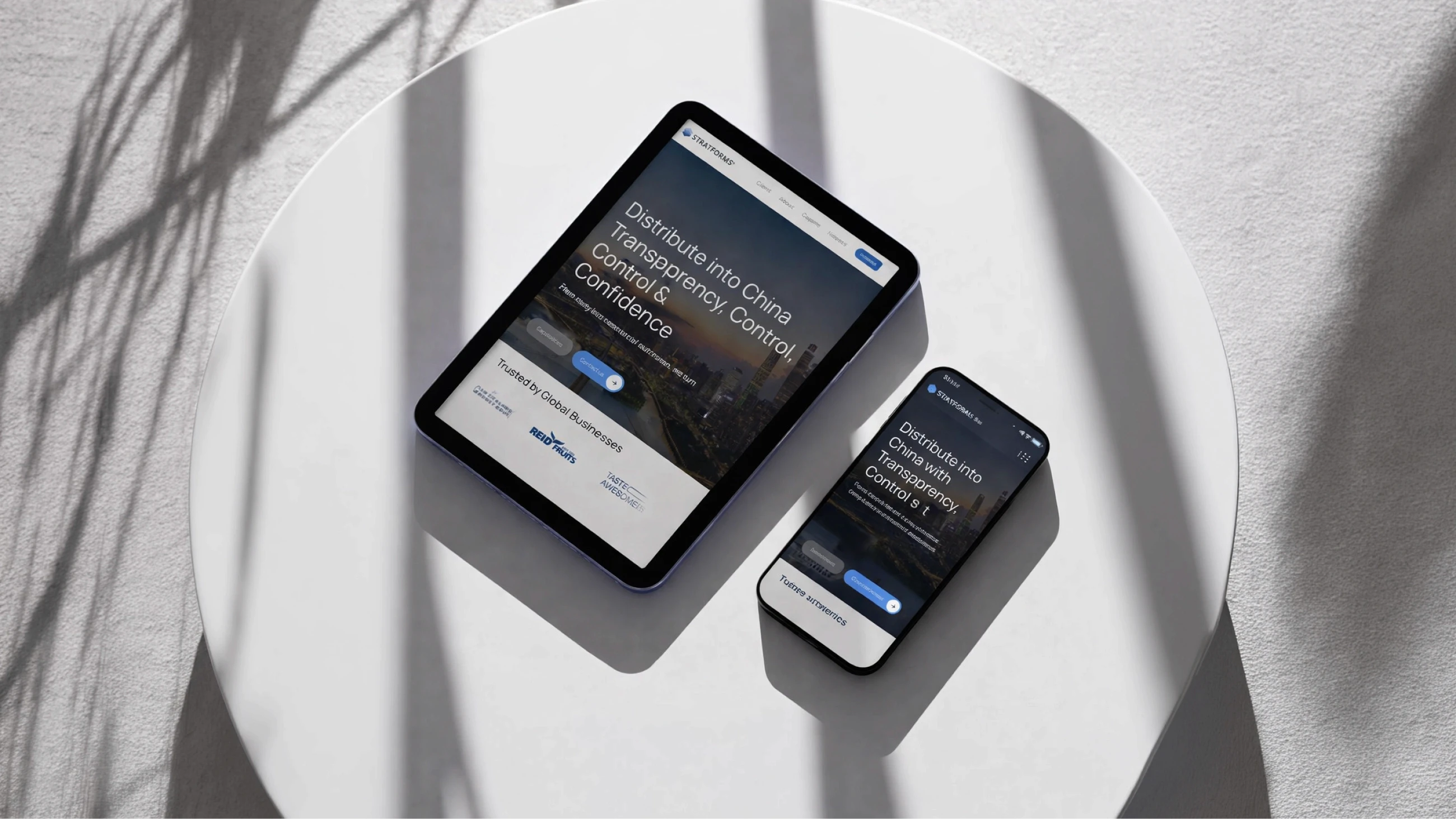 Stratforms website built in Framer for a cross-border advisory firm