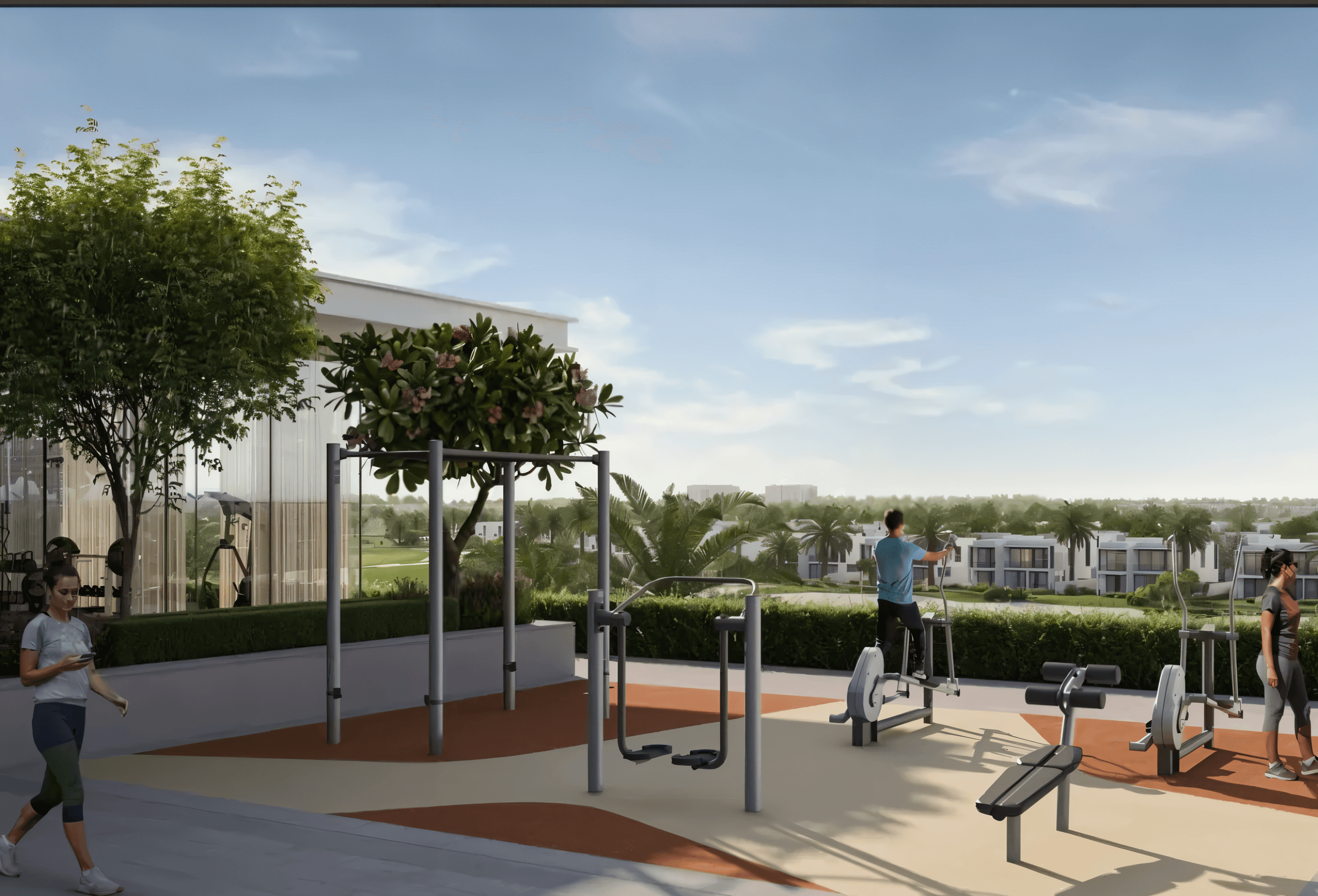  Dubai's cityscape appears in the distance, surrounded by the natural beauty of Golf Hills 2.