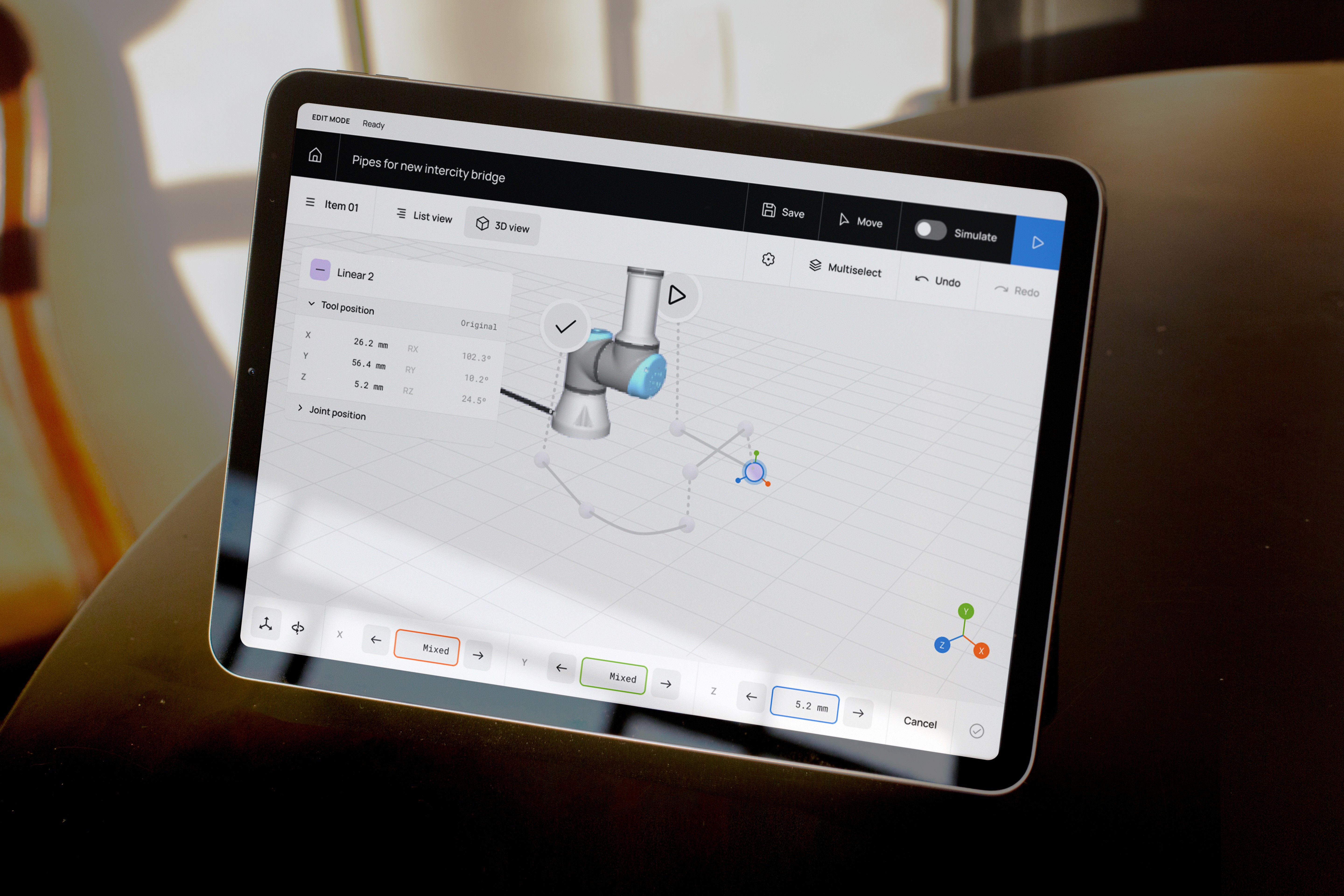 Smooth Robotics' robotics UI.