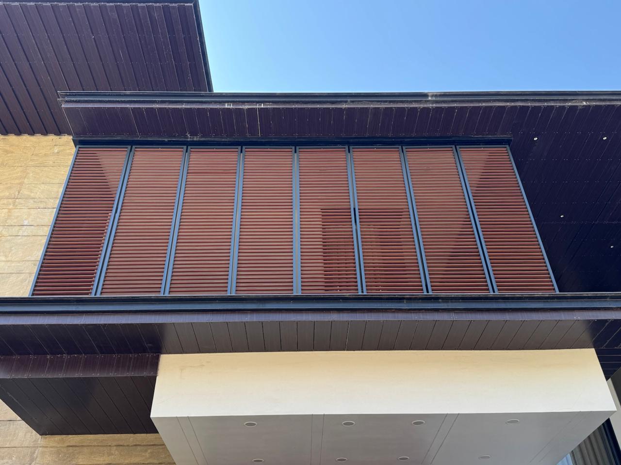 Rear view of black car