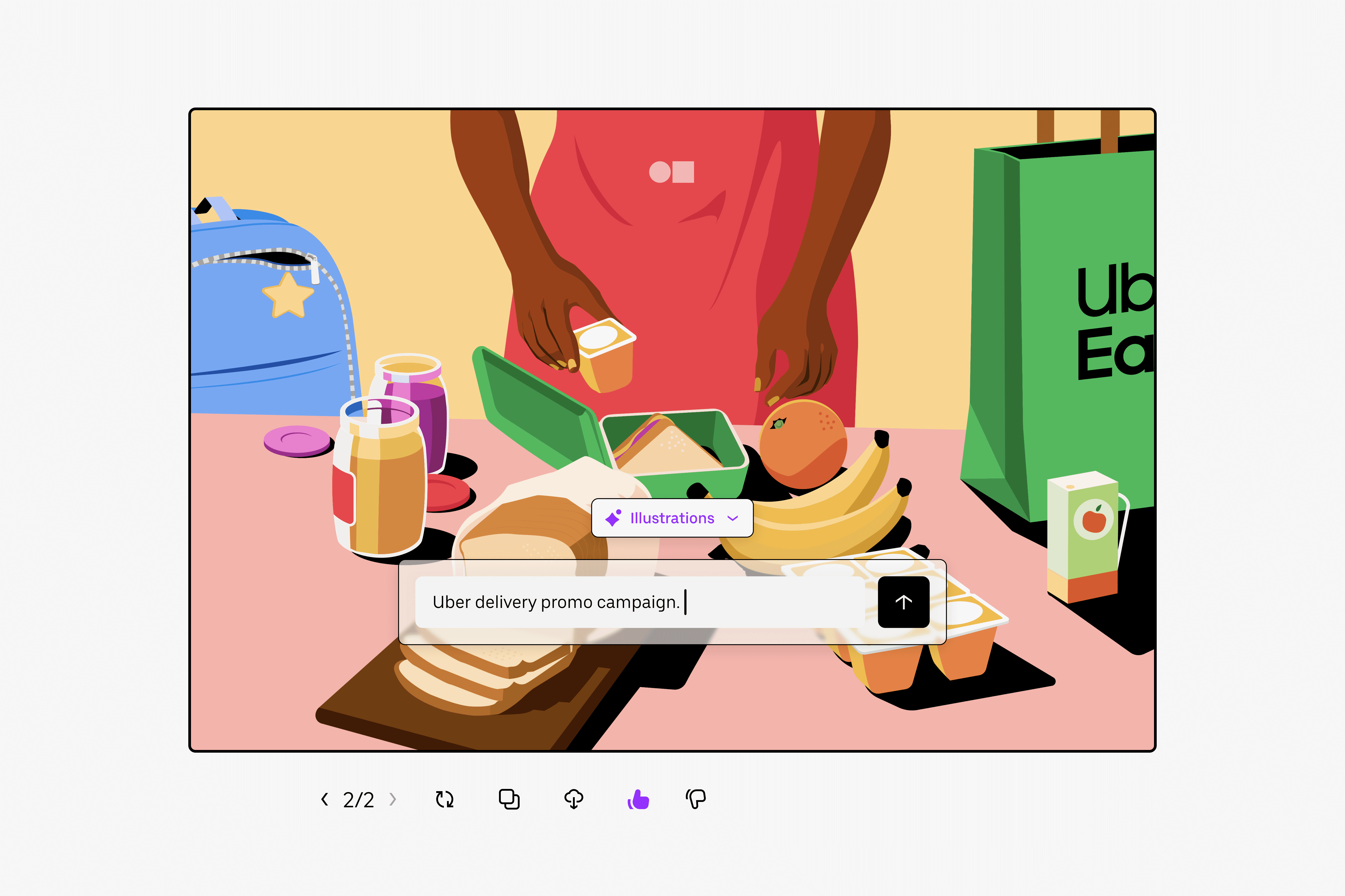 AI Image Generation Tool, Uber Marketing