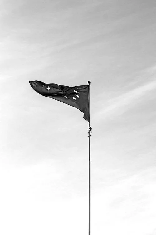 European Flag in Brussels Belgium European Parlement