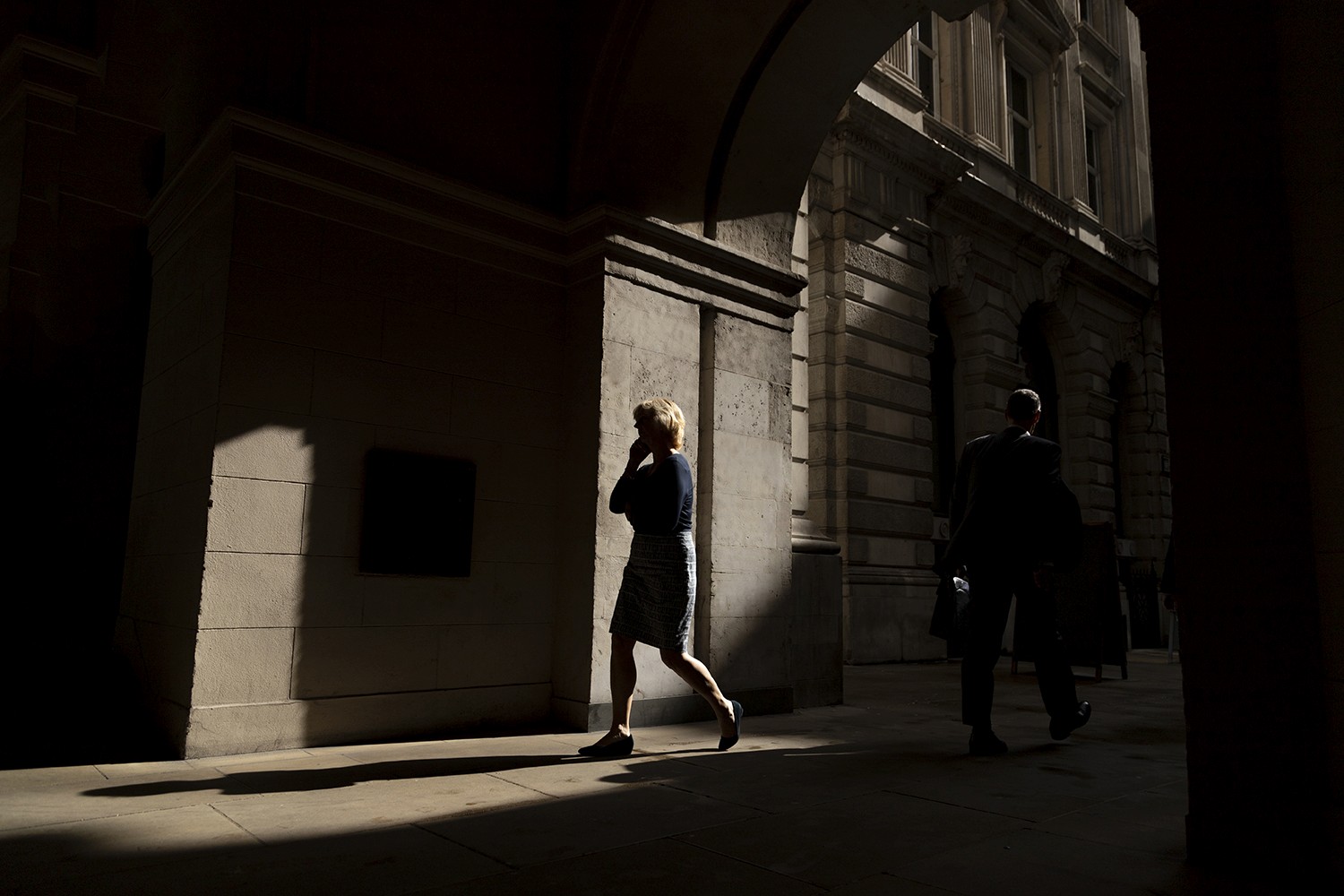 Business people going to work in London, UK. We Photography this still for the brochure needs of Consulco that has offices in London 