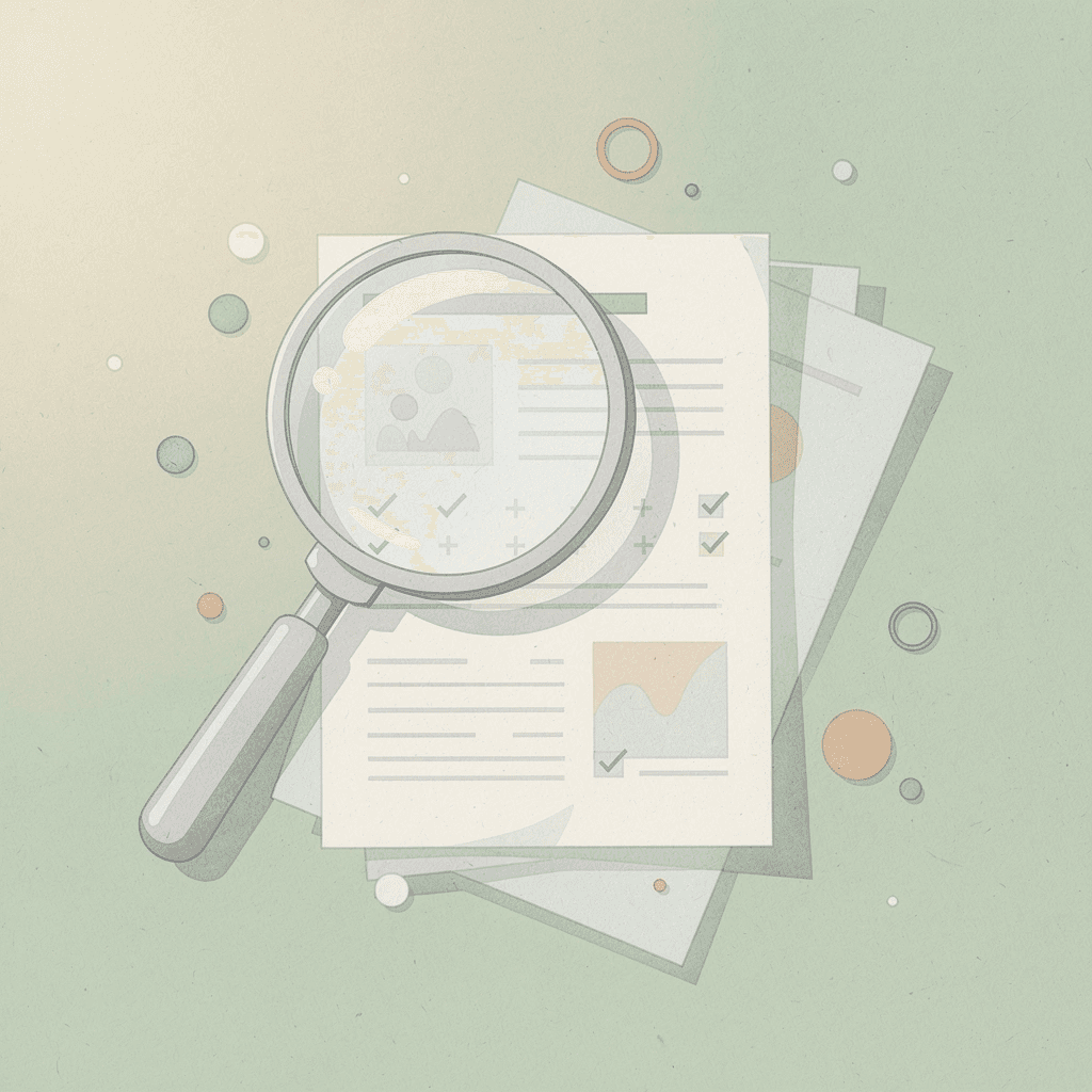 Magnifying glass examining a web scraping platform representing the evaluation process