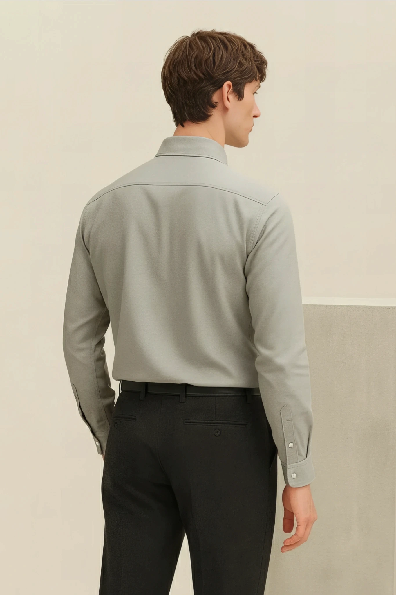 Classic Shirt in Pebble Gray