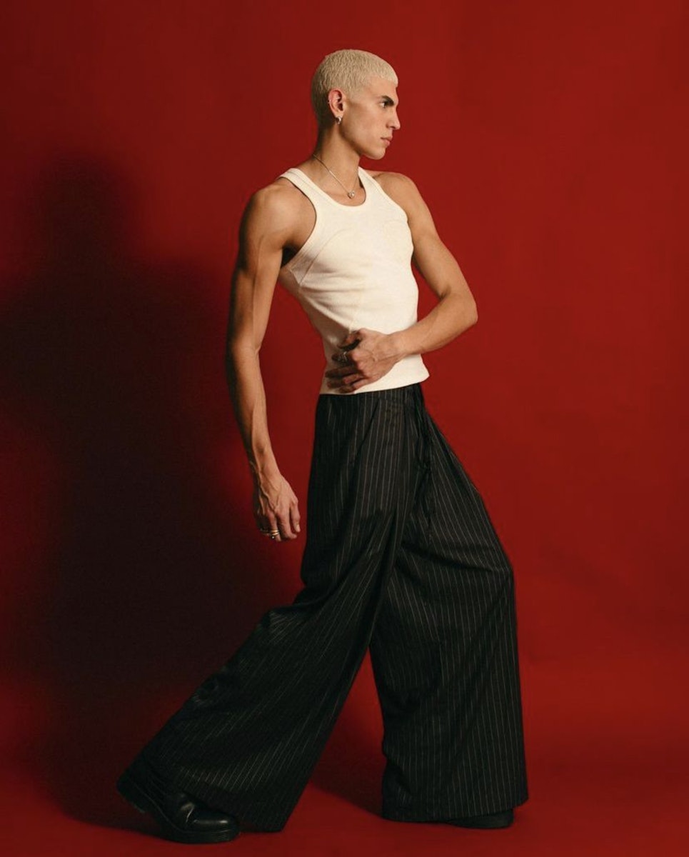 man posing
