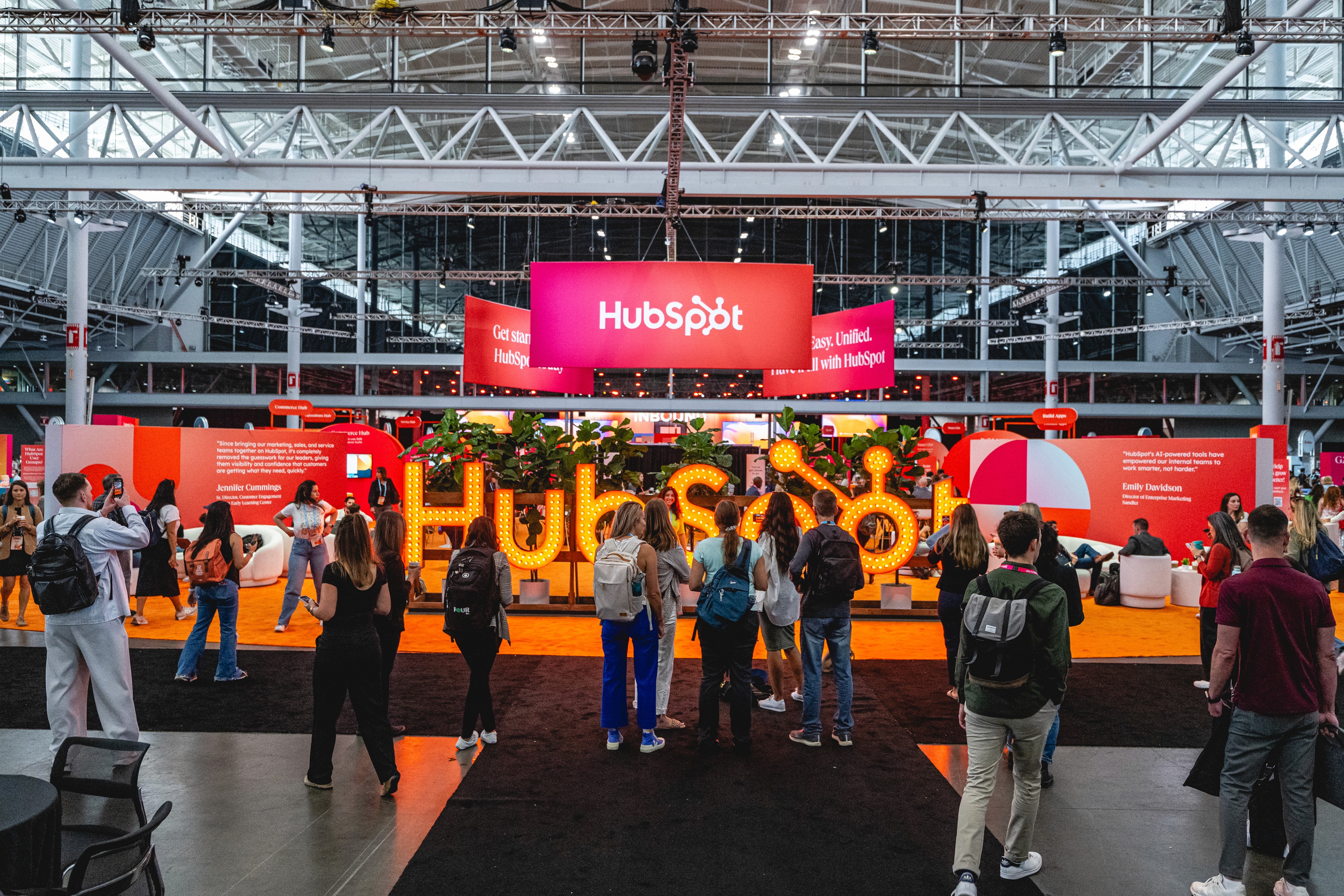 a cell phone on a white block