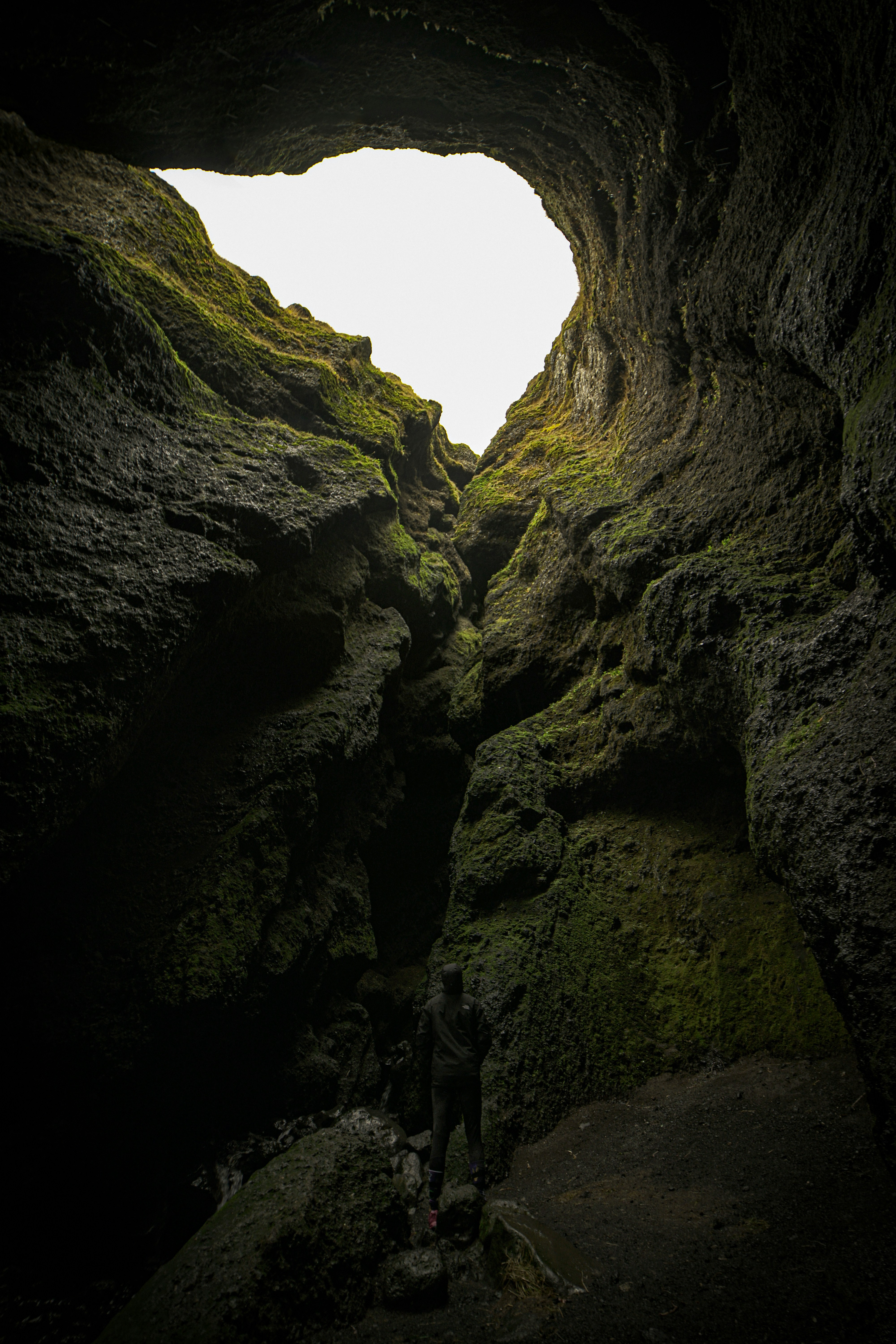 low angle photography of mountain