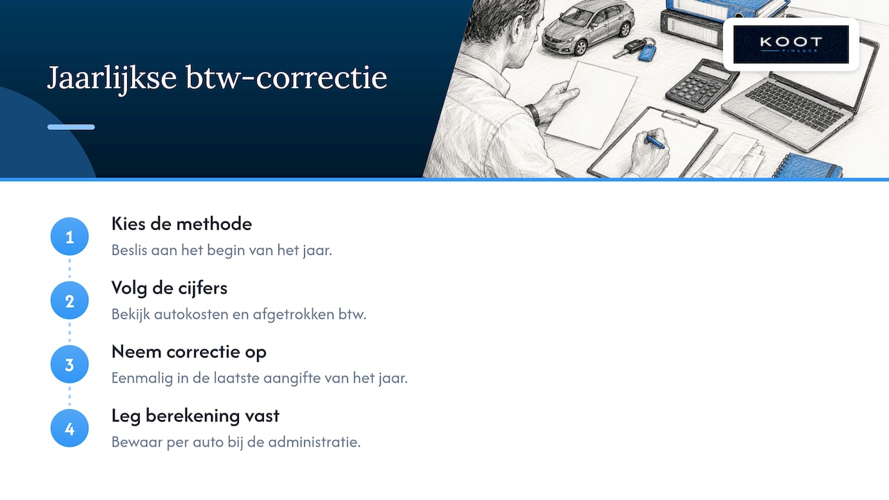 Hoe wij bij KOOT Finance naar de autocorrectie kijken — overview diagram