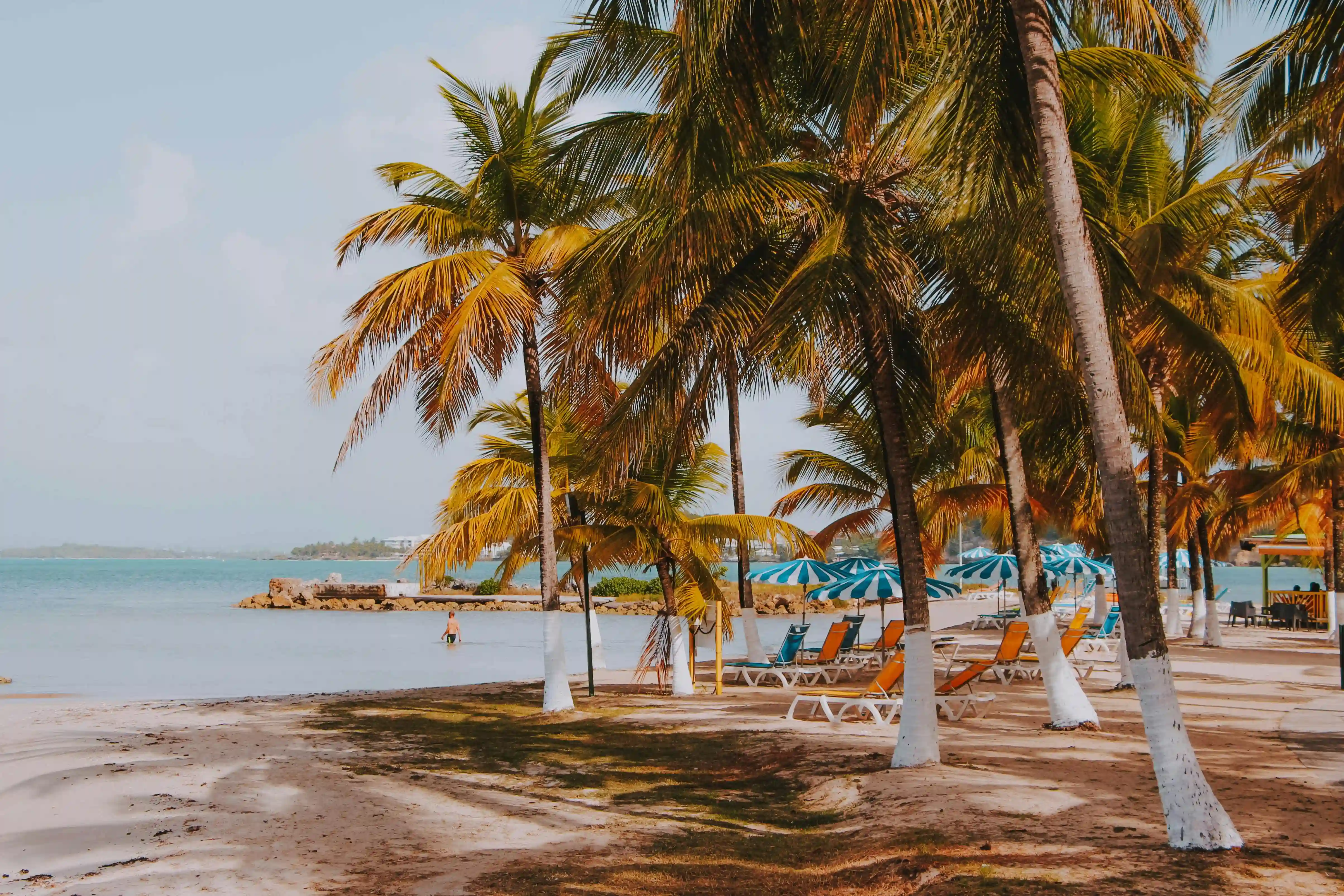 Strand in Guadeloupe