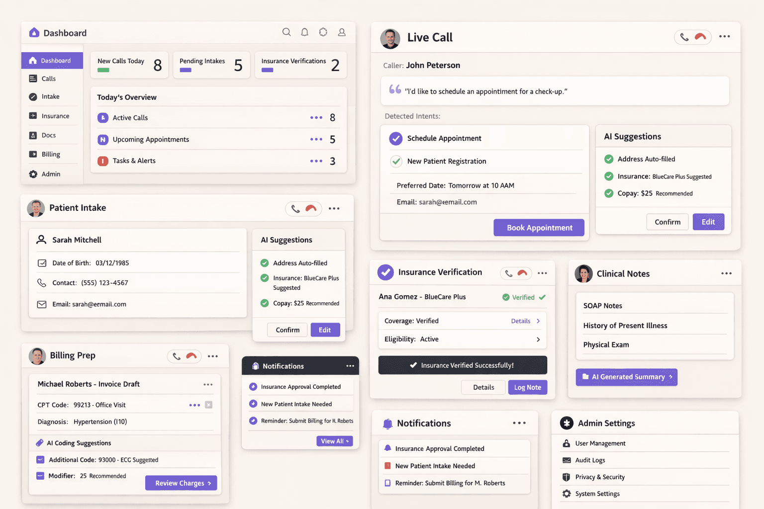 Taskin dashboard design