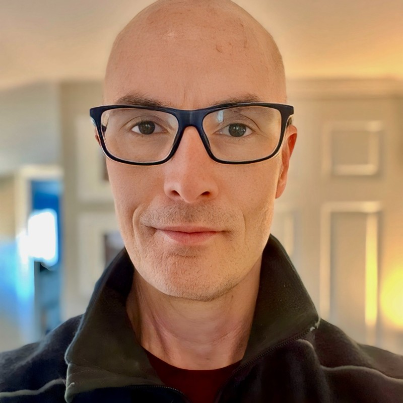 man in black button-up shirt