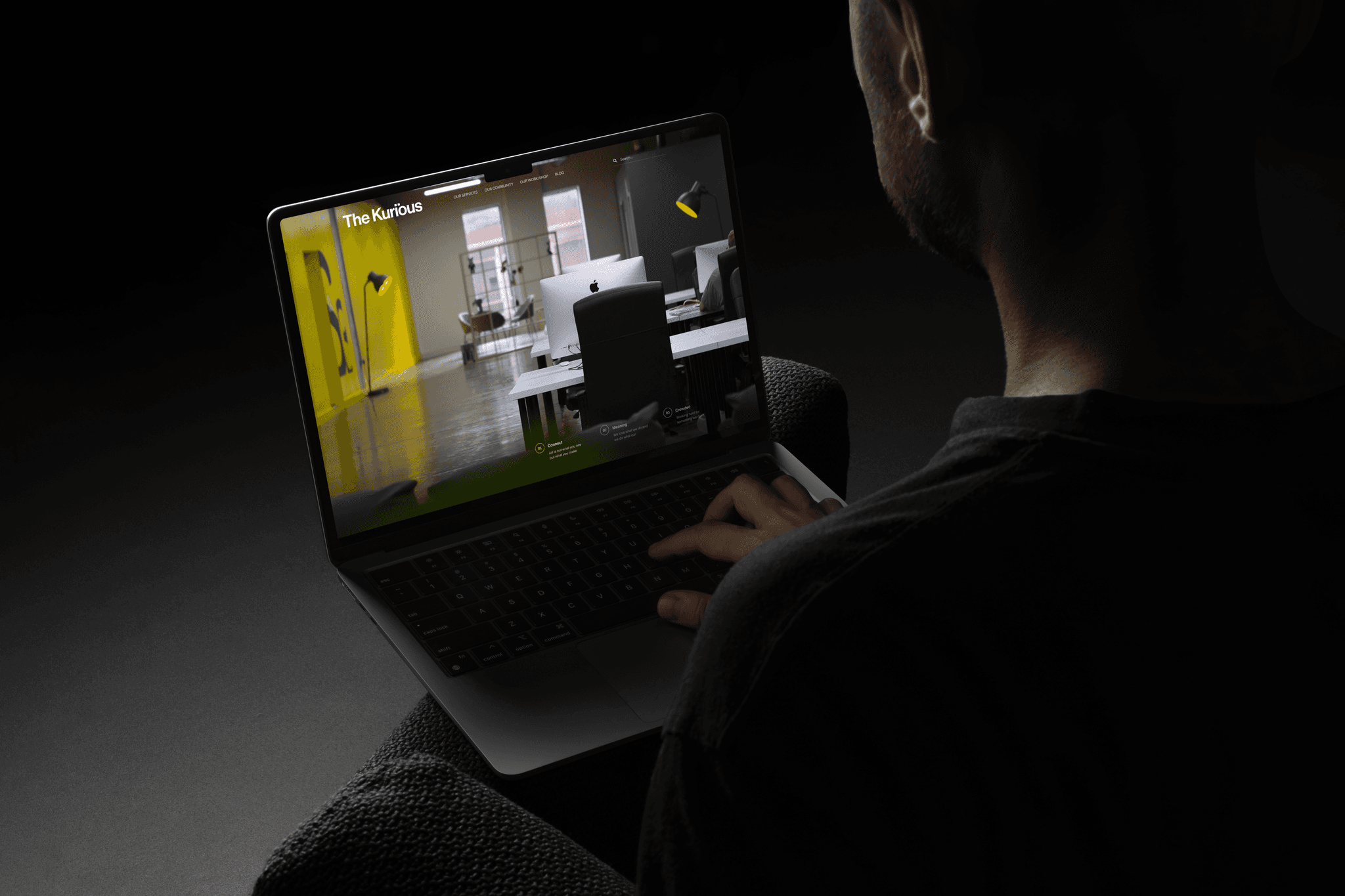 Website image placed in laptop mockup