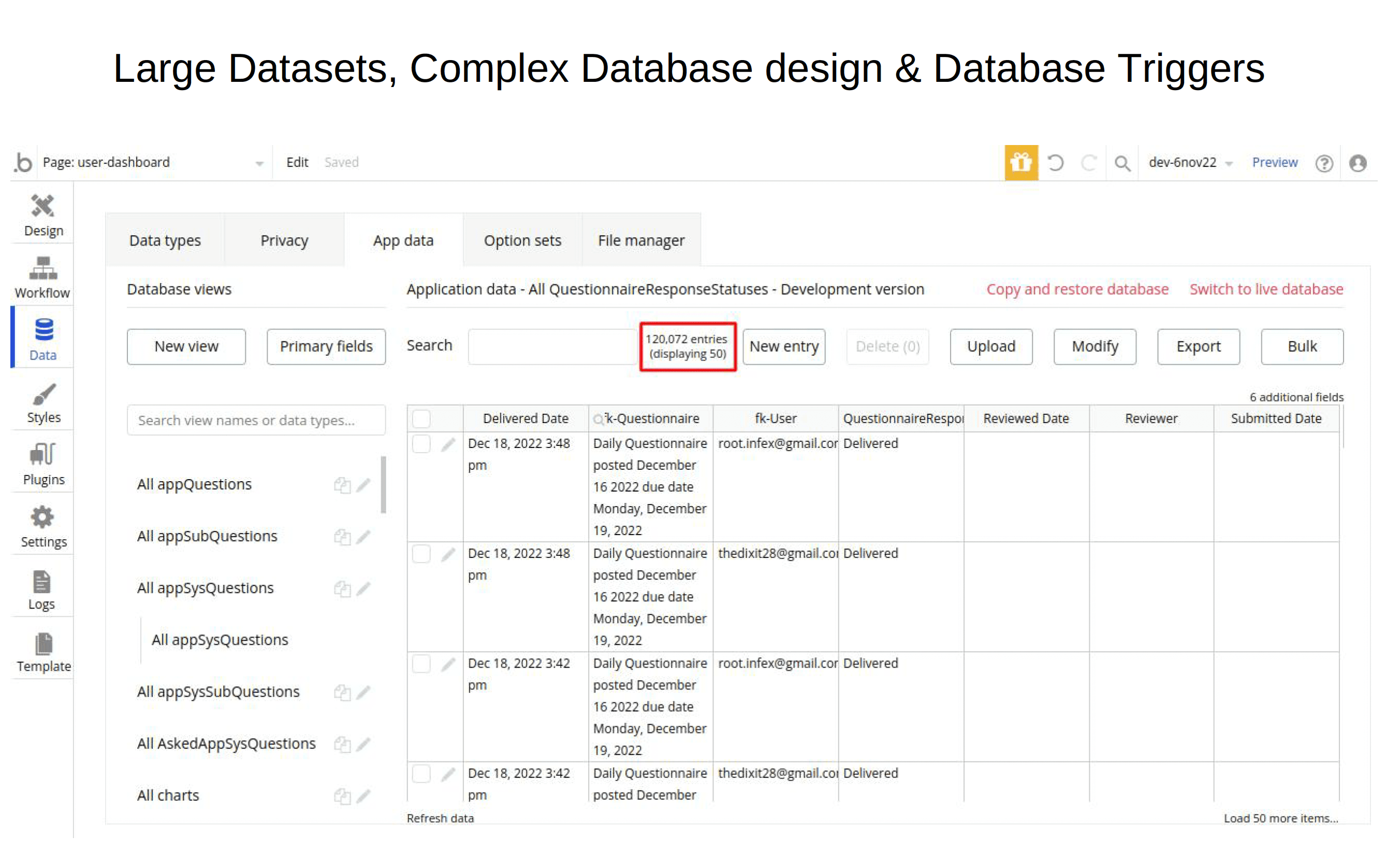 Complex Database Design