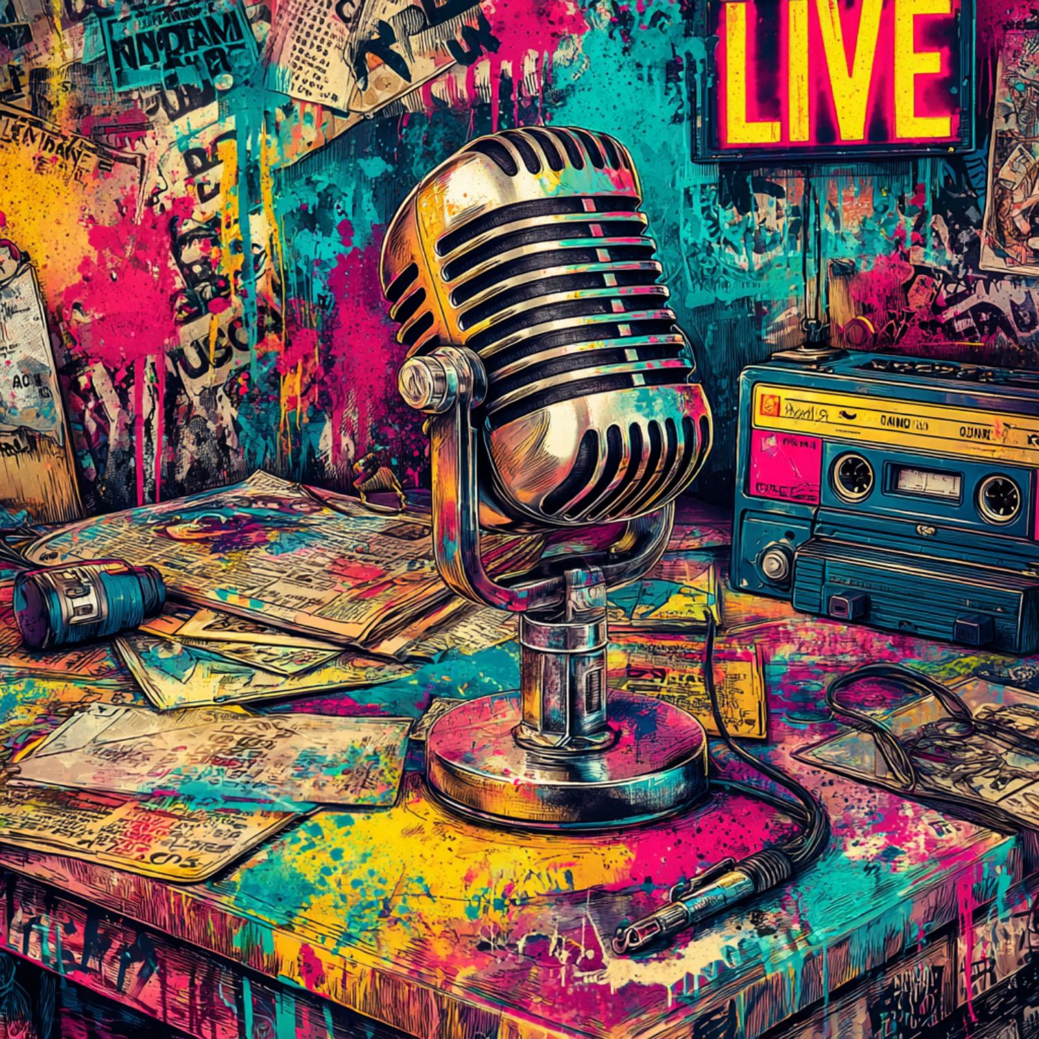 Mixing buttons in a recording studio