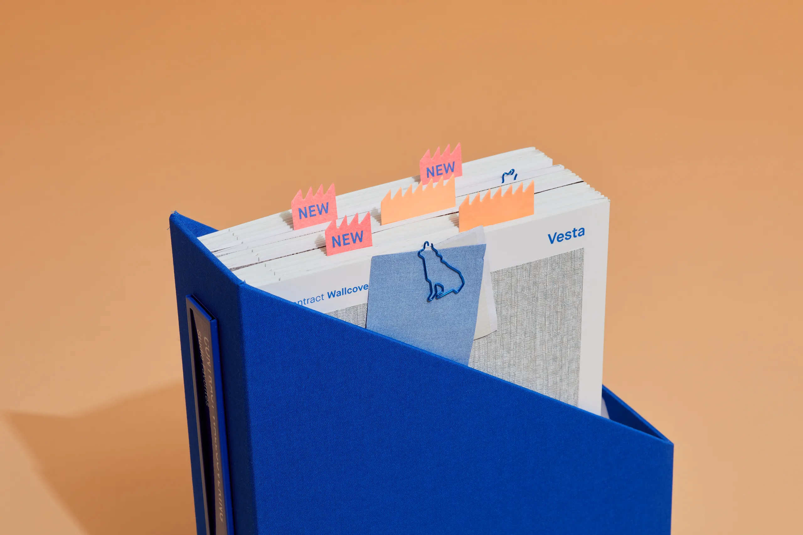 Wolf-Gordon material sample design system with organized labeled material swatches