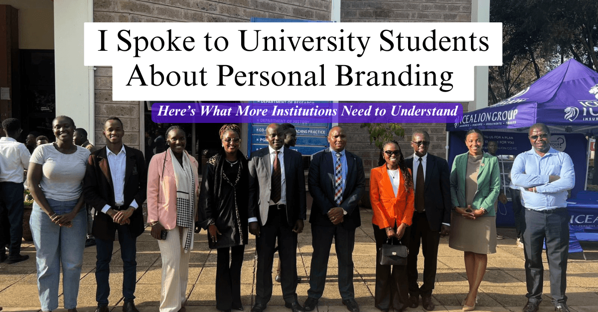 A photo with the students after the speakers session at CUEA University