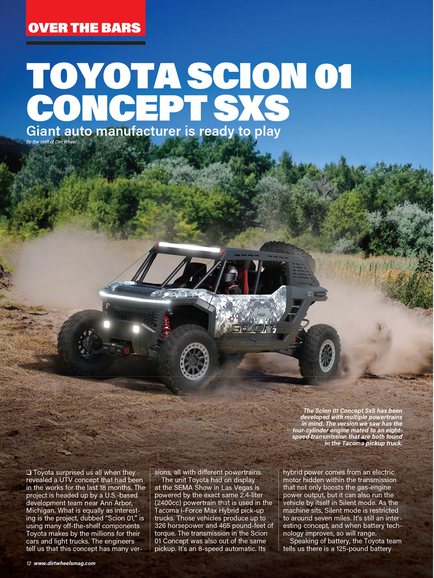 Pages from the February 2026 issue of Dirt Wheels magazine