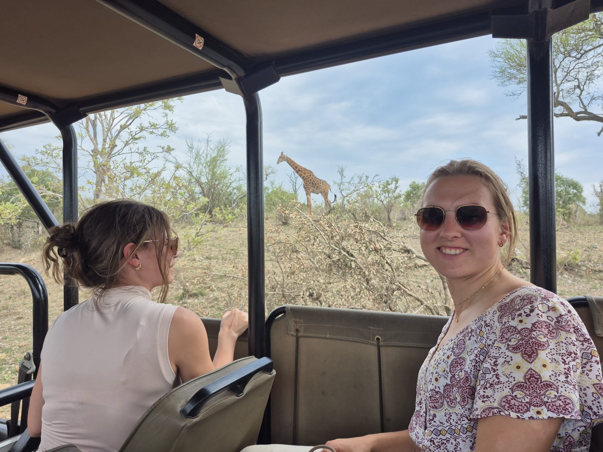 Kilimanjaro Elephant Ride, Arusha National Park, Tanzania – elefant i högt gräs tittar mot kameran, medan fem ryttare till häst på ridsafari i bakgrunden betraktar elefanten i ett grönt och frodigt landskap.