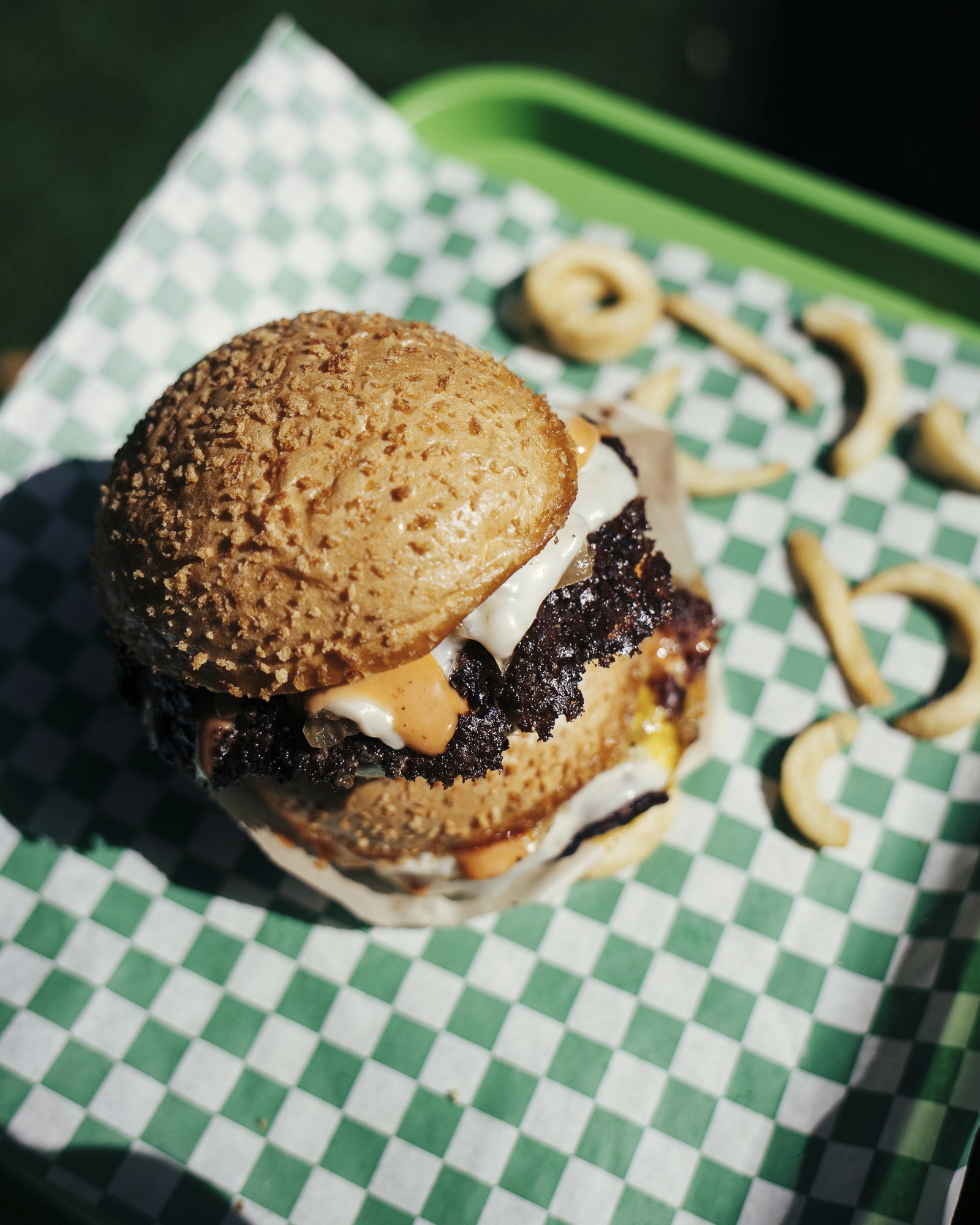 a woman in a dress sitting on a couch