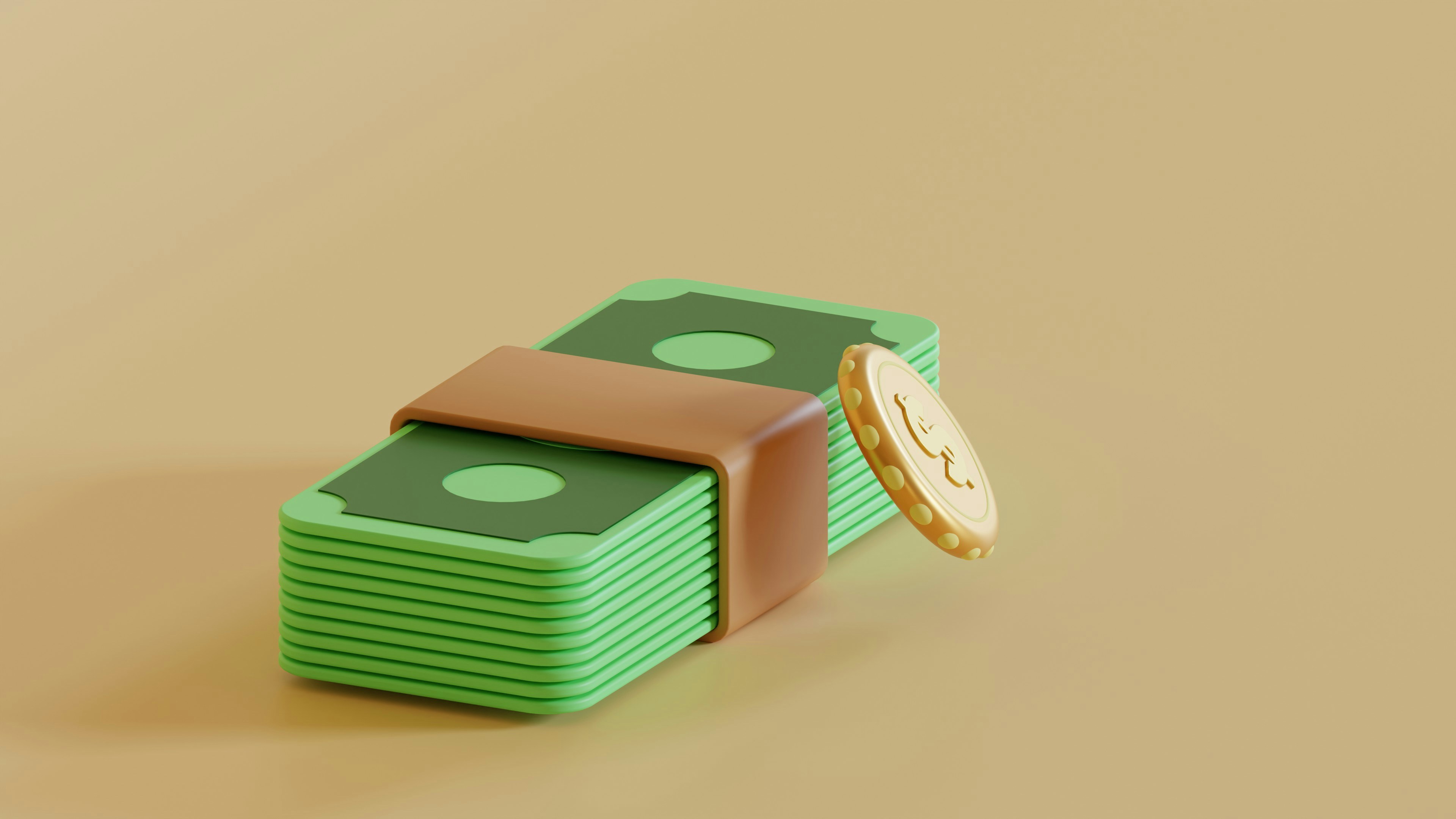 A stack of coins being saved up.