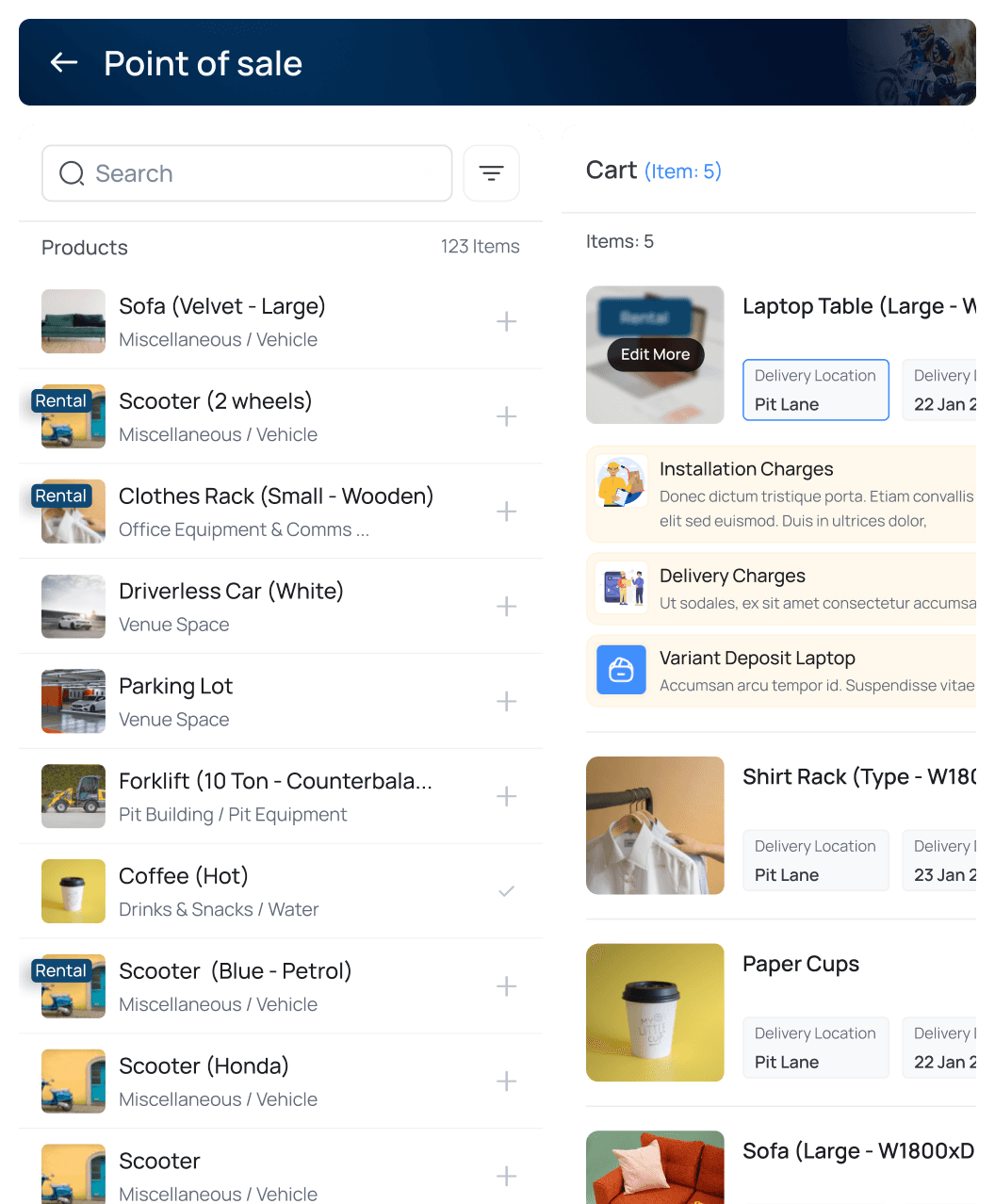 An image of Freelio's project ui