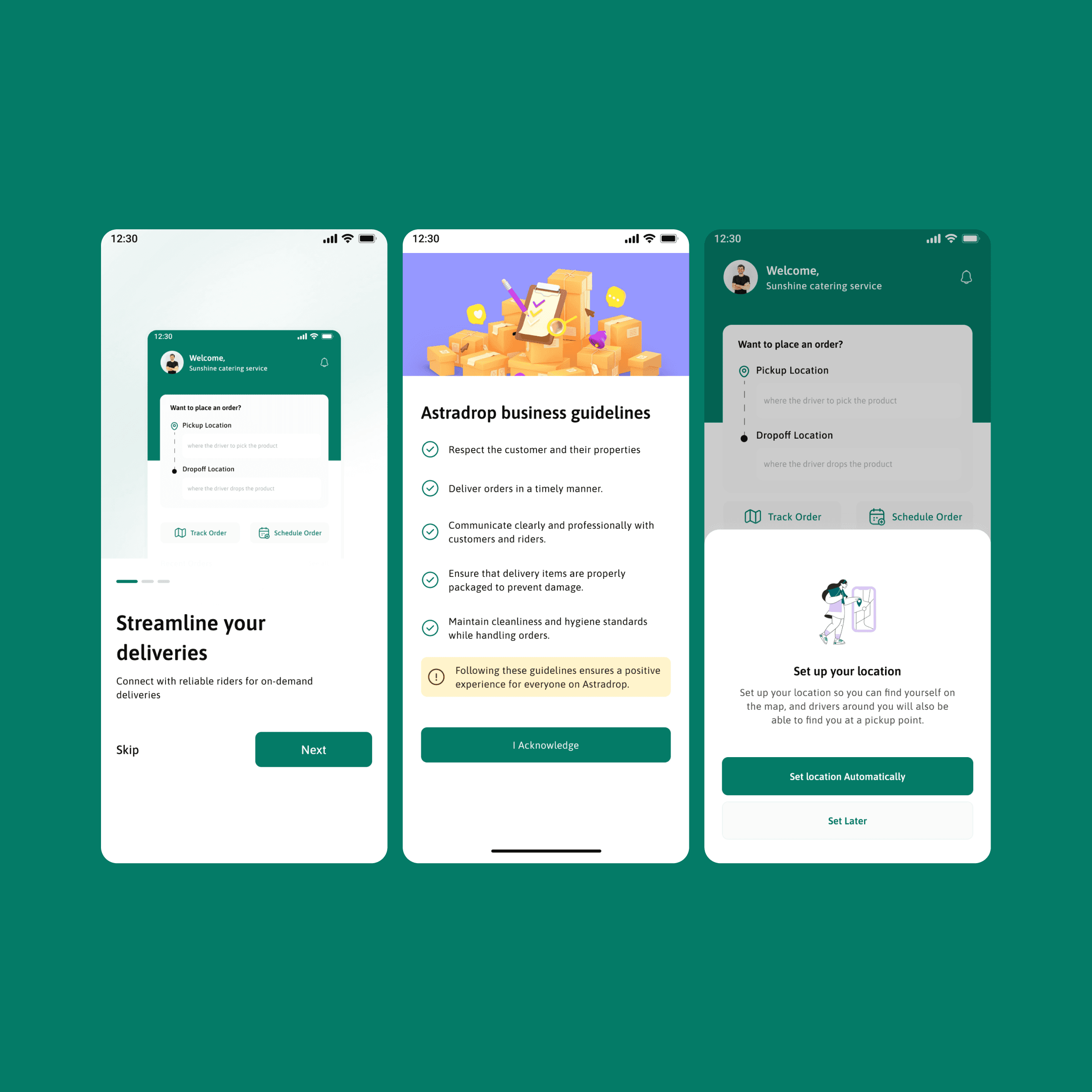 📱 Customer Experience (Mobile App), screen 1