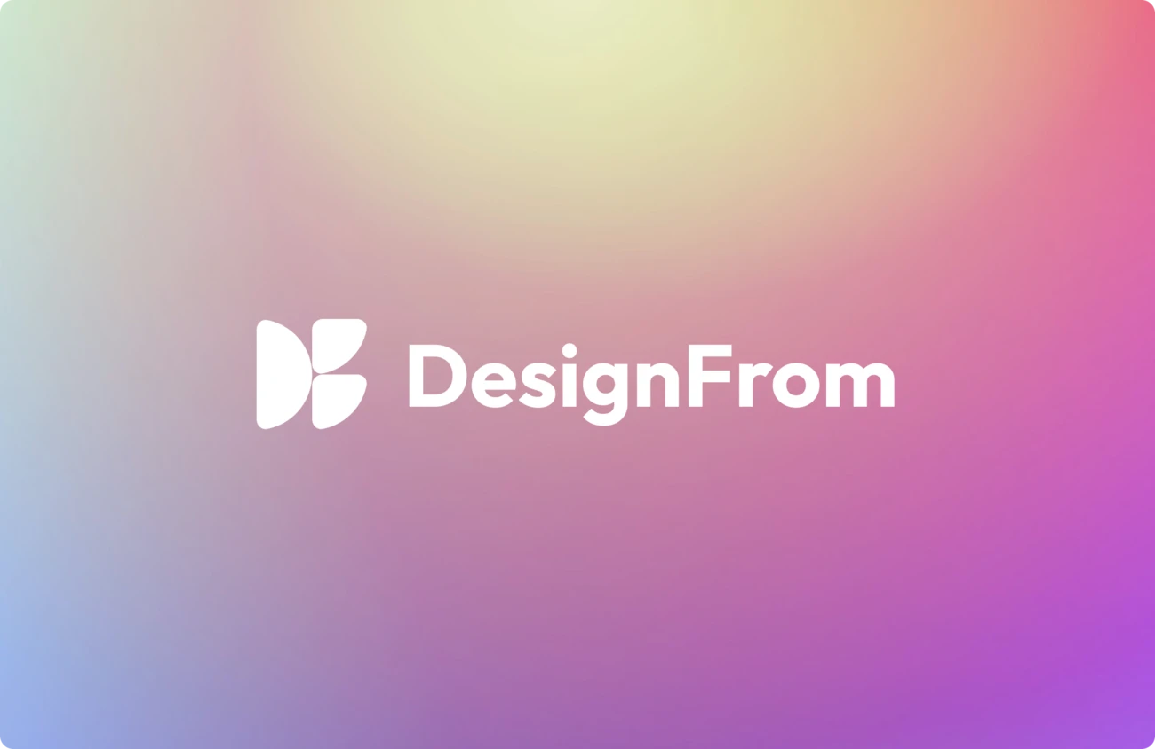 Designfrom Logo on gradient background