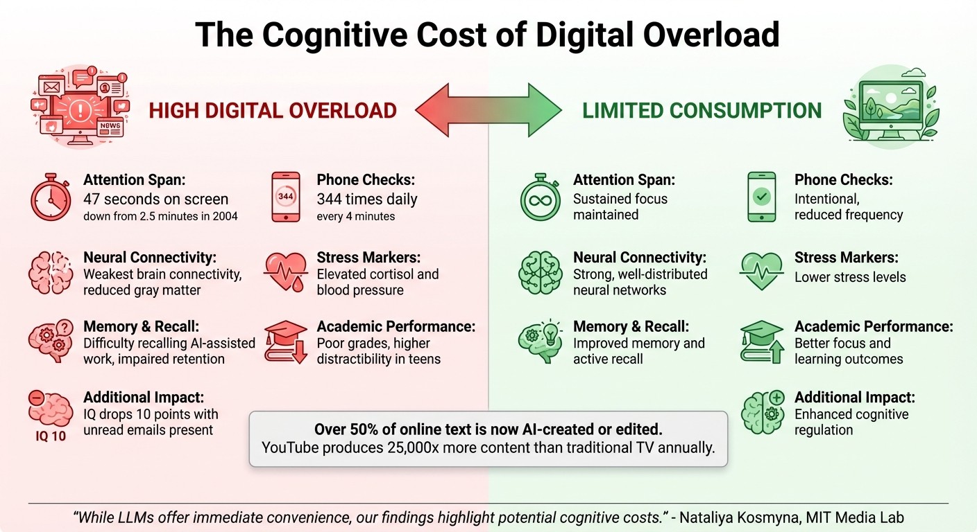 Digital Overload vs Limited Screen Time: Impact on Attention and Brain Health