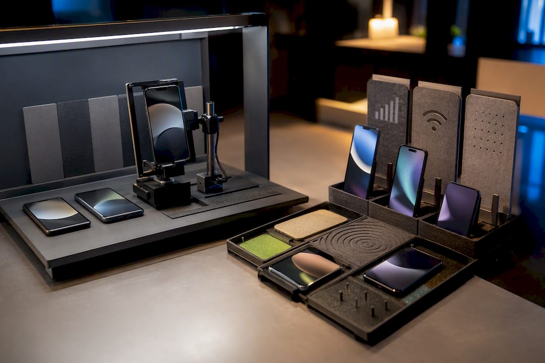 Illustration comparing lab and field mobile testing