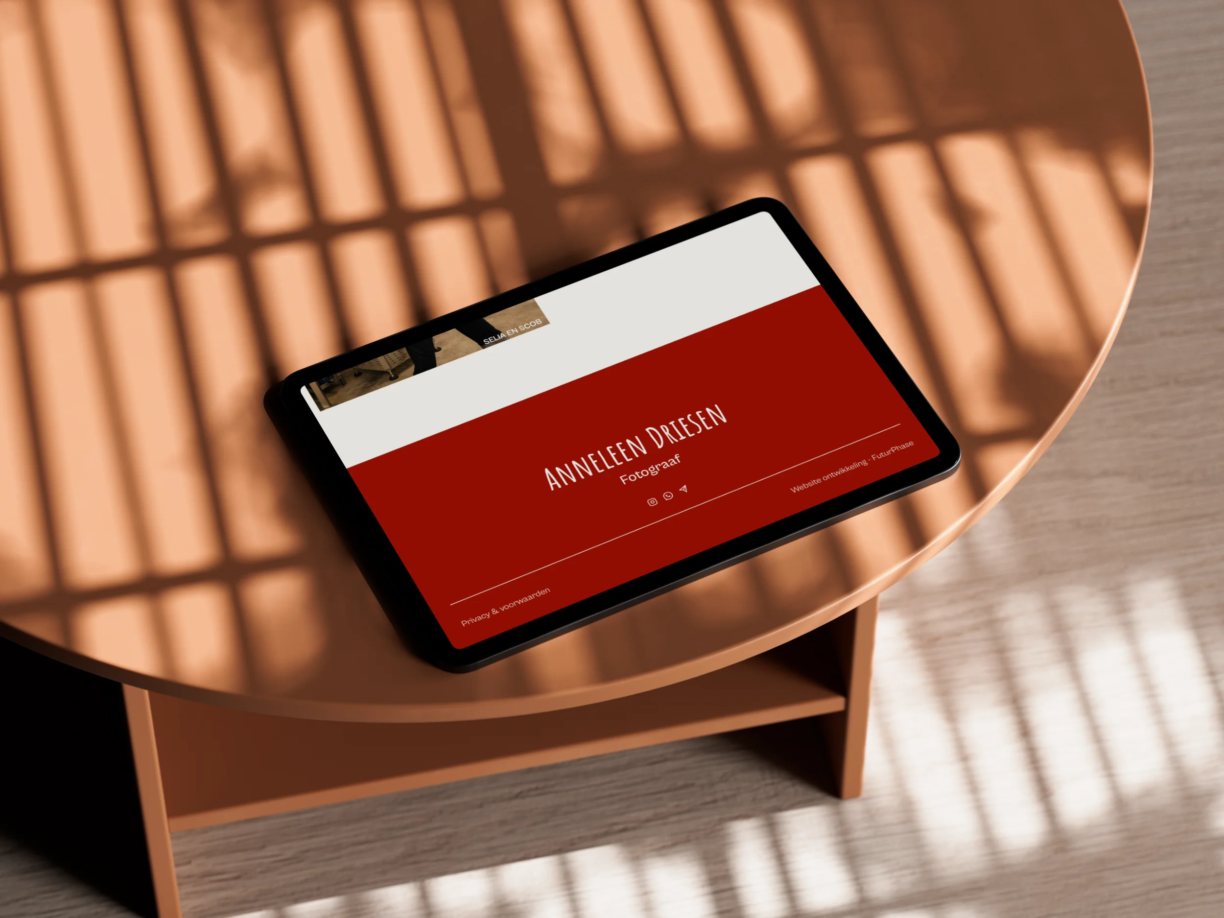 Een kleurrijke website van ondernemers fotografe Anneleen Driesen.