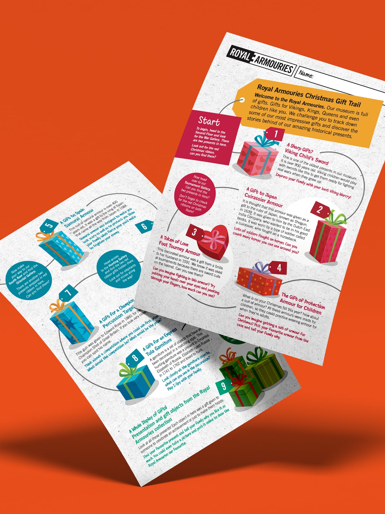 Royal Armouries Museum Family and Childrens Activity Trail Design