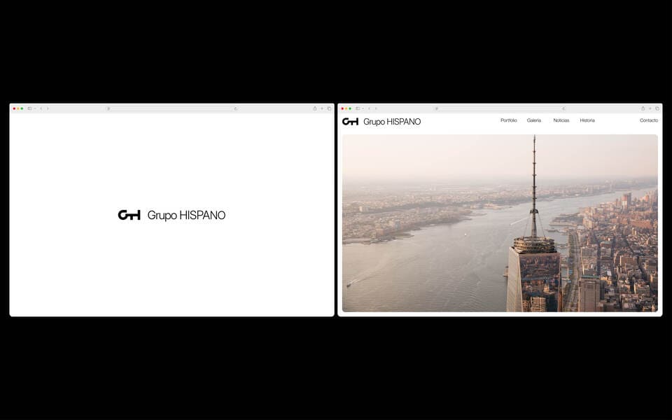 Website design for Grupo Hispano.