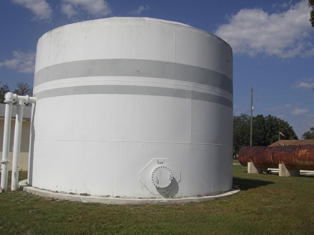 Historical image of water tank interior.