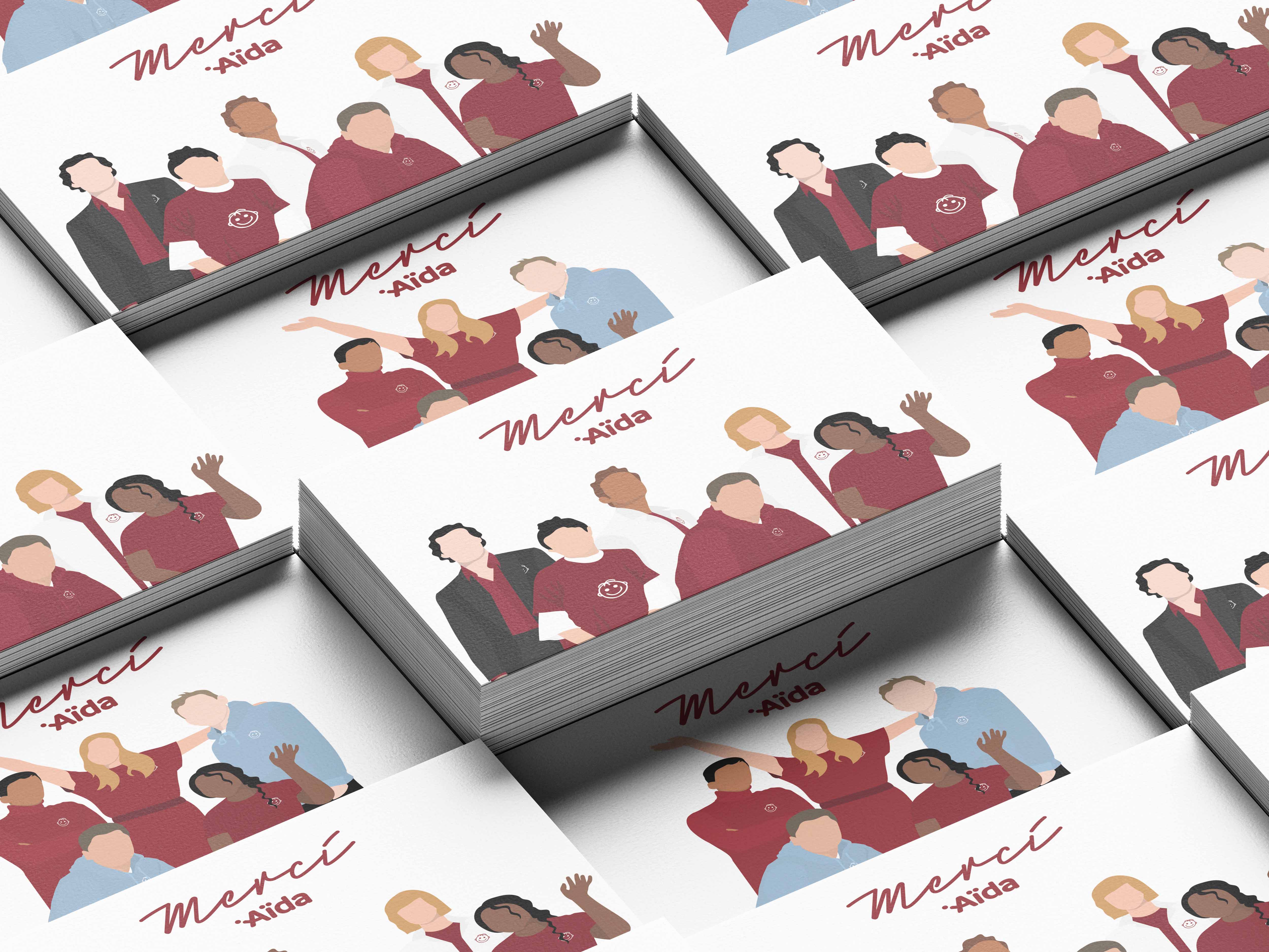 Carte remerciment_Association Aïda_Graphisme Tess Foucher