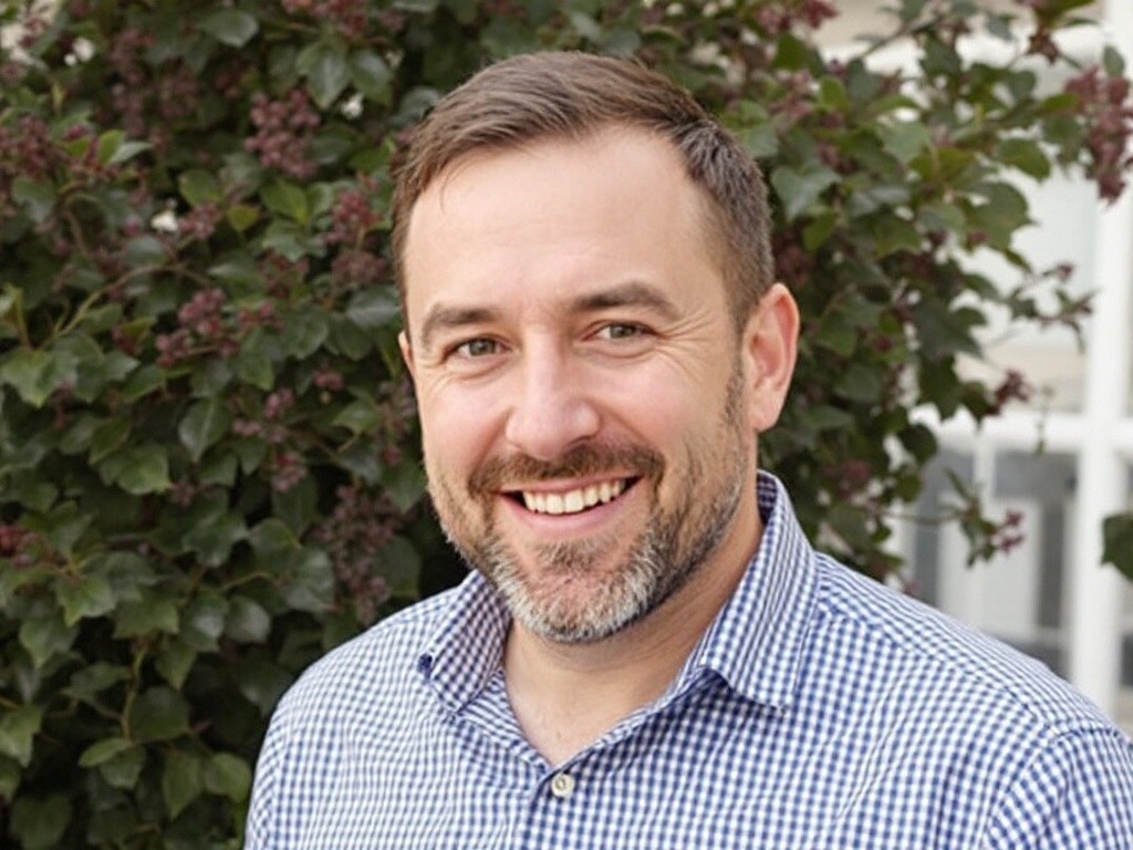 A man smiling for a photo