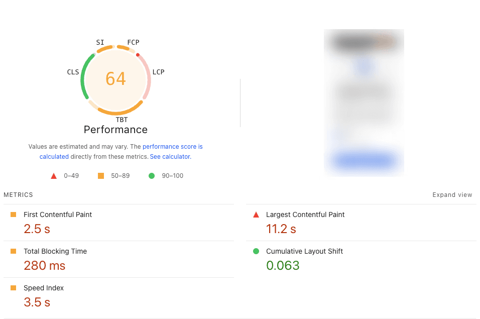 pagespeed performance