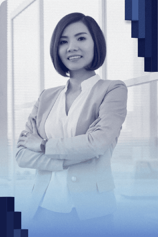 woman sitting around table holding tablet