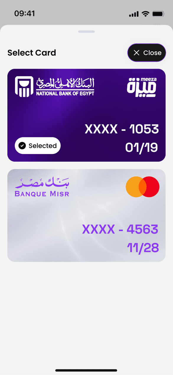 Screen 3 for Instapay Mobile application