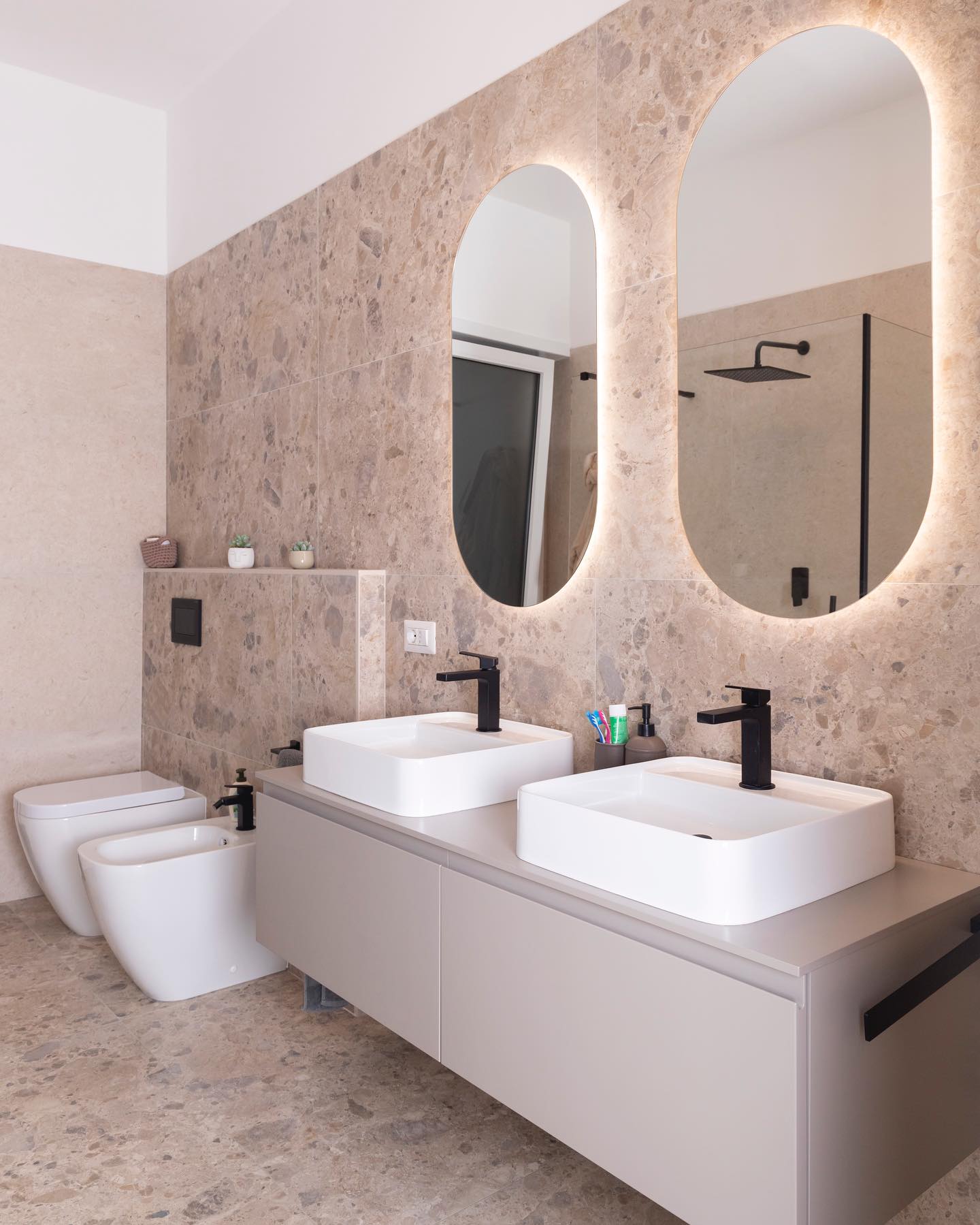 pensile da baggno doppio lavabo