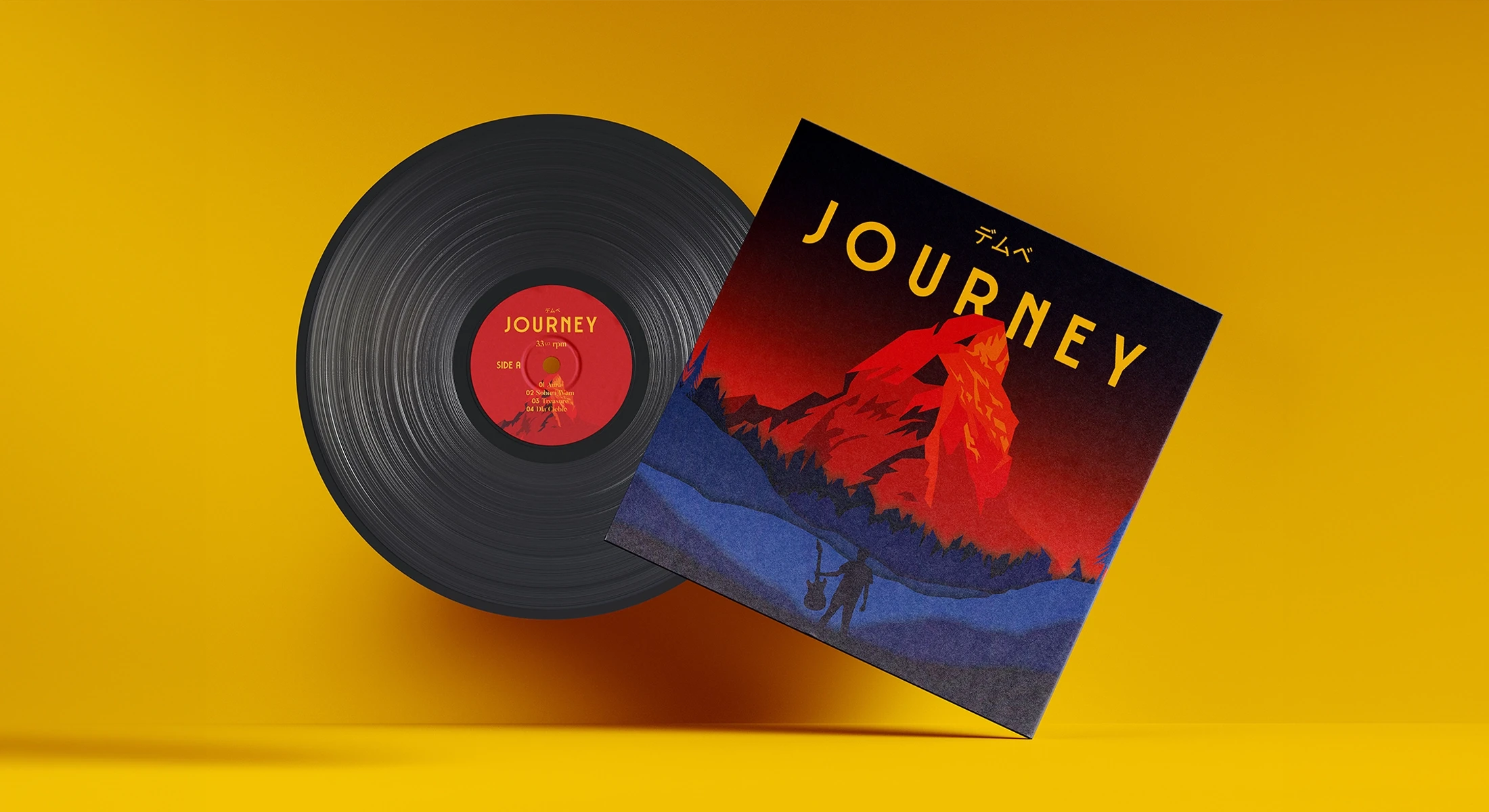 Projekt okładki płyty i winyla — DMB Studio „Journey"