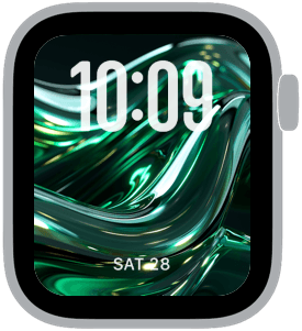 A selection from the Jade Atmos Apple Watch face collection